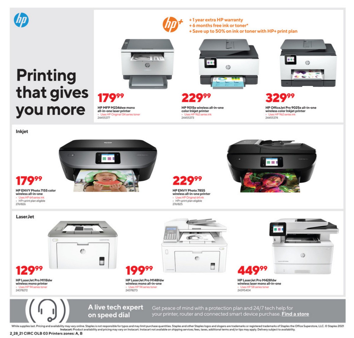 Staples Weekly Ad from February 28