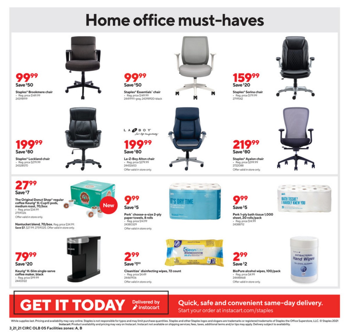 Staples Weekly Ad from March 21