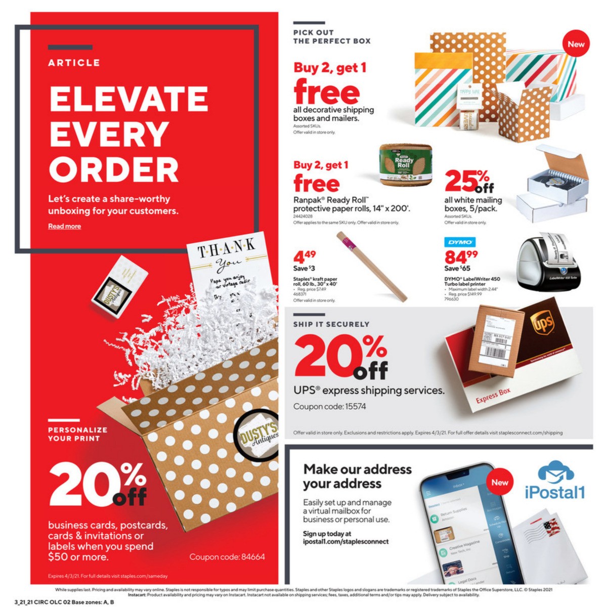 Staples Weekly Ad from March 21