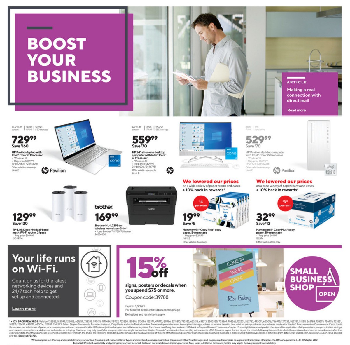 Staples Weekly Ad from March 28