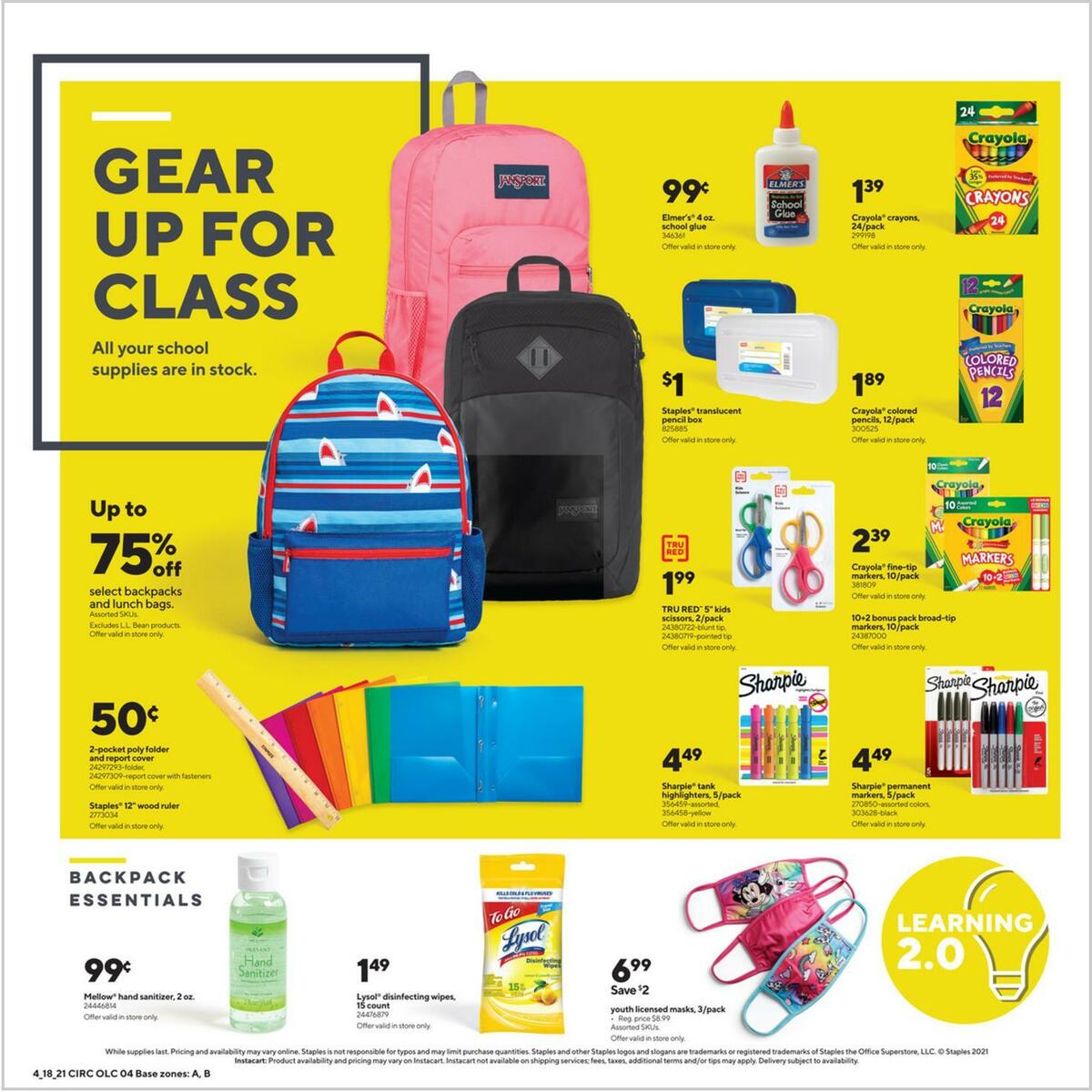 Staples Weekly Ad from April 18