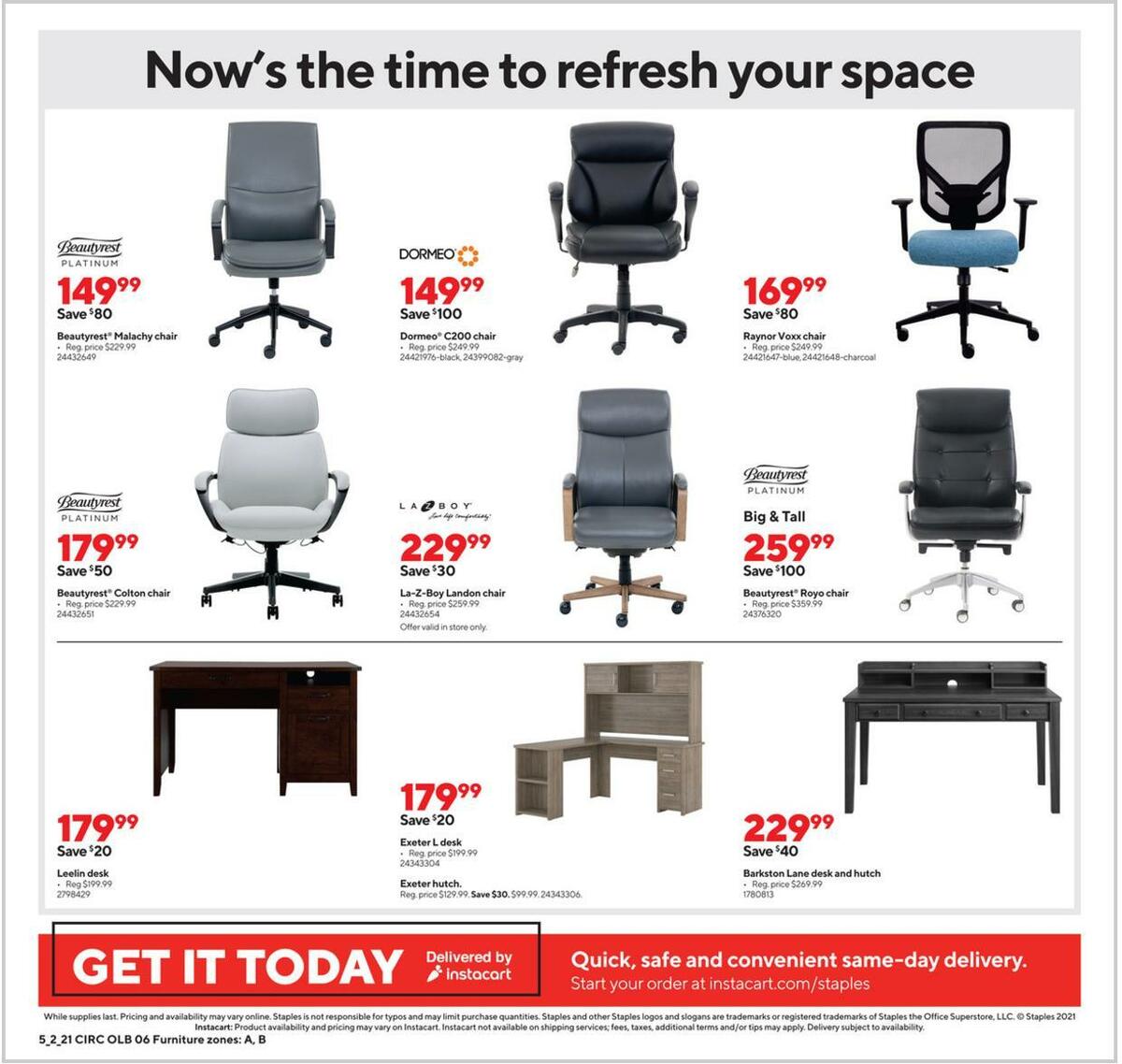 Staples Weekly Ad from May 2