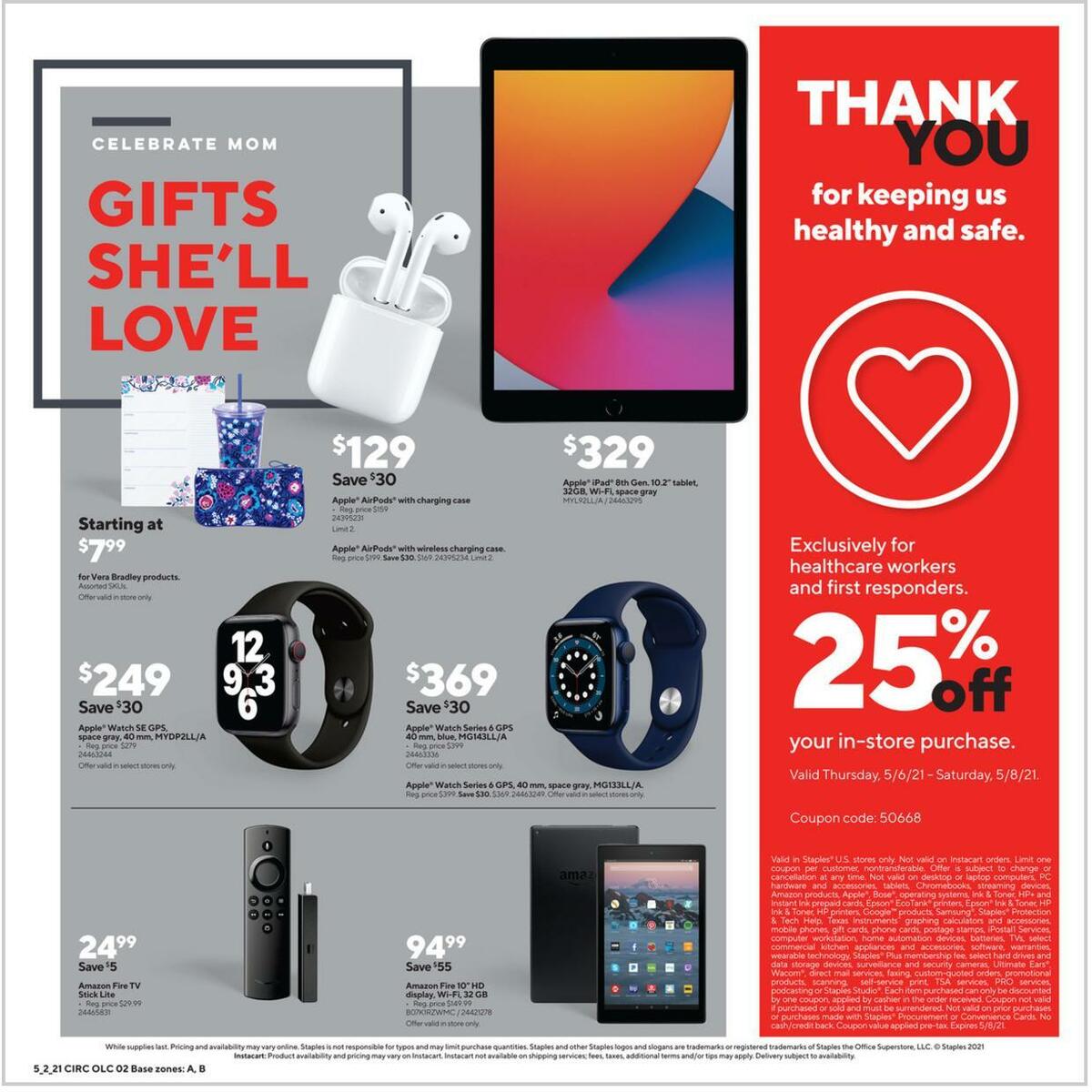 Staples Weekly Ad from May 2