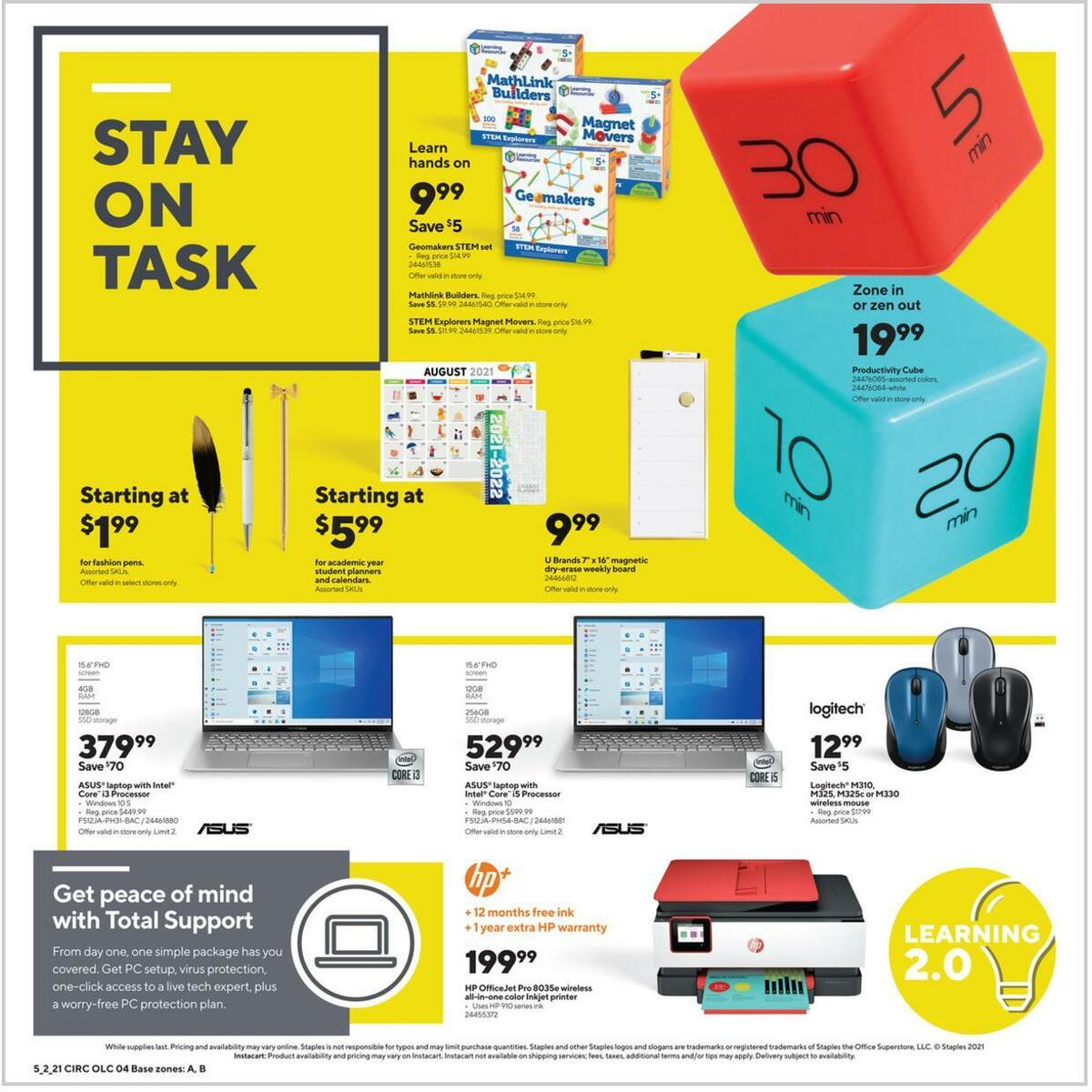 Staples Weekly Ad from May 2