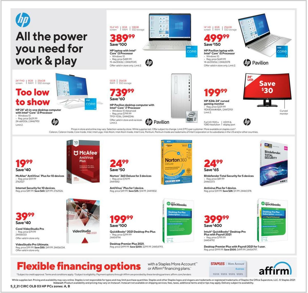 Staples Weekly Ad from May 2