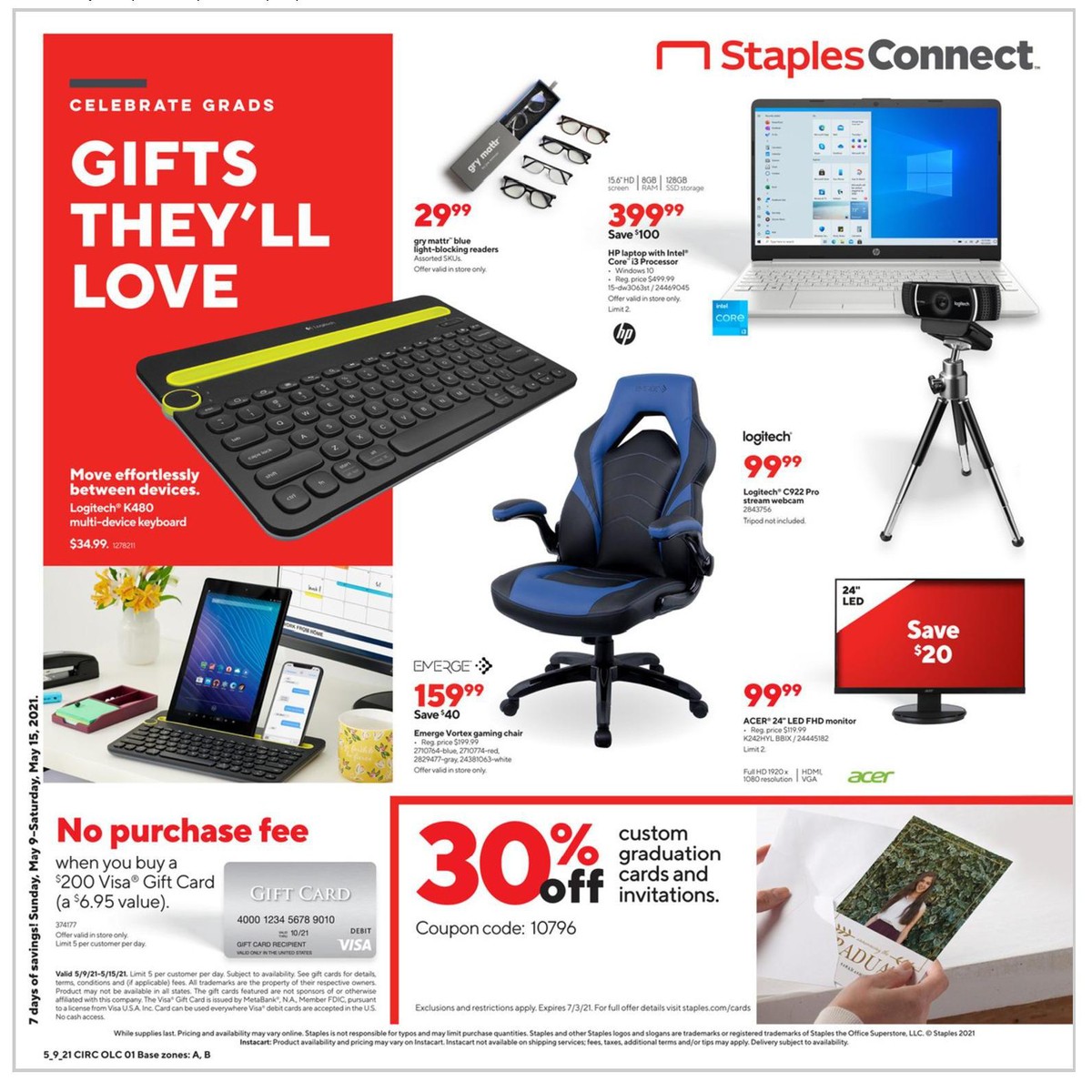 Staples Weekly Ad from May 9