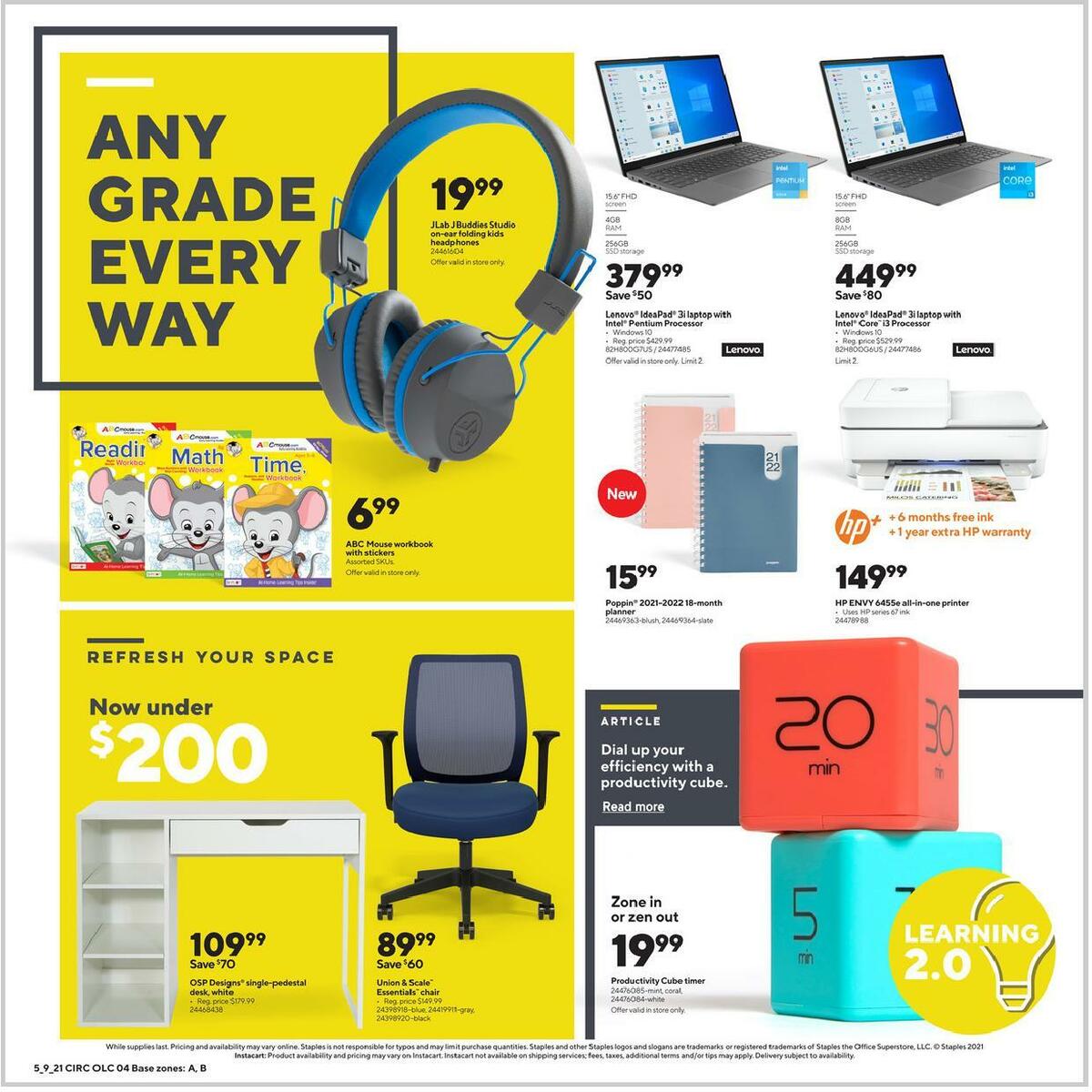 Staples Weekly Ad from May 9