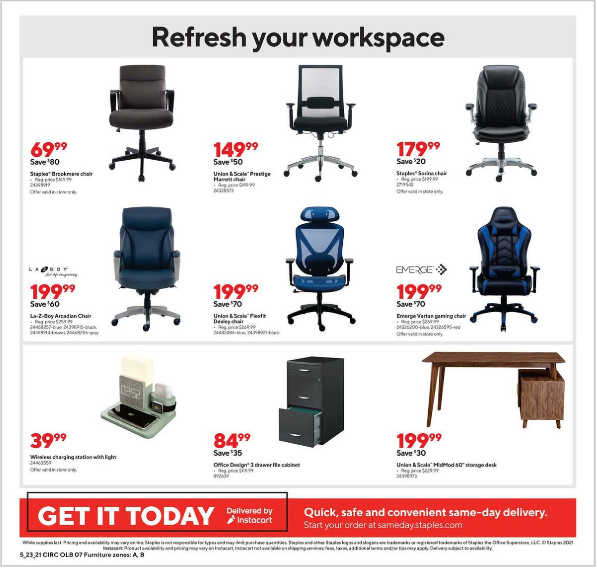 Staples Weekly Ad from May 23