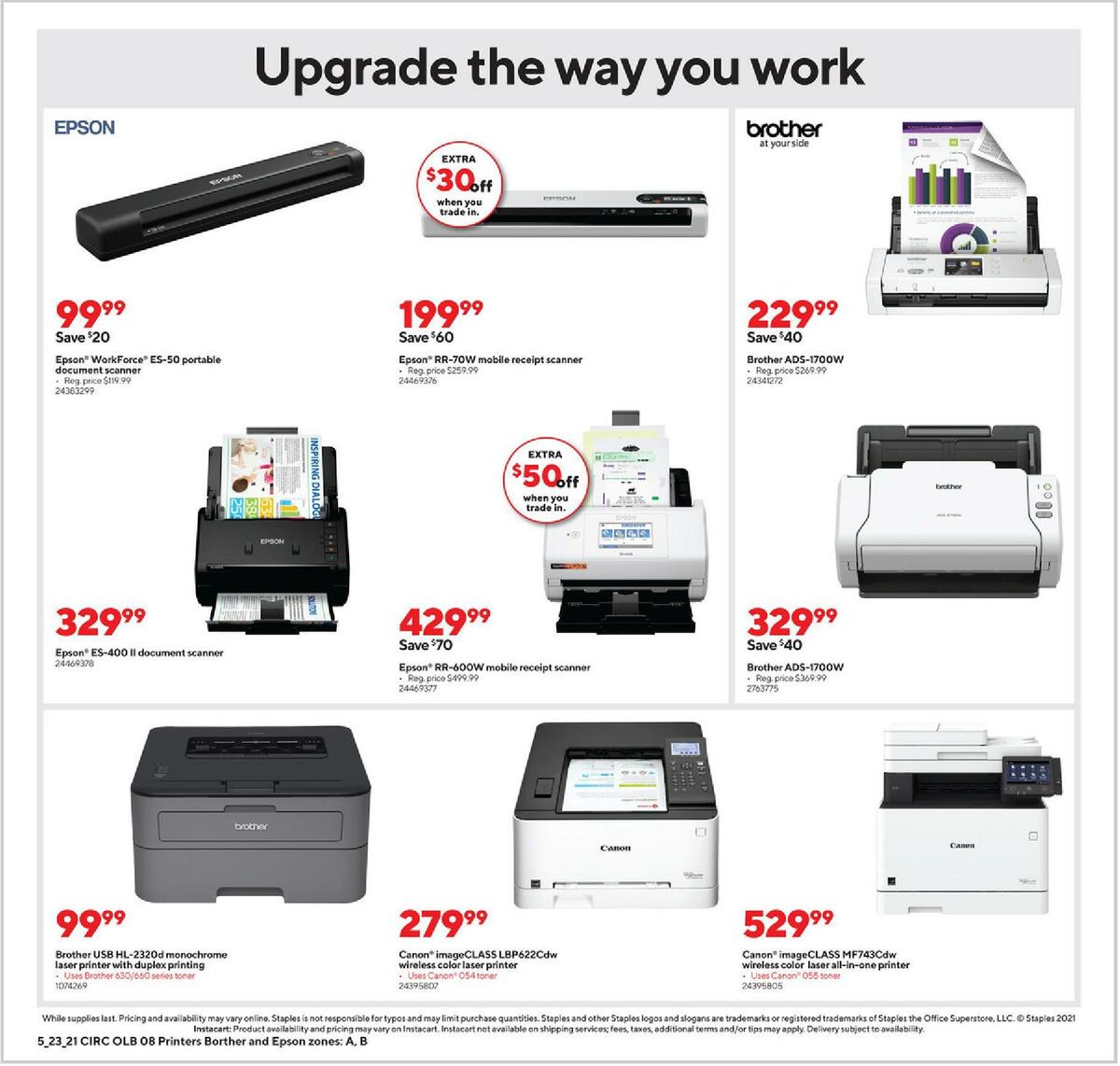 Staples Weekly Ad from May 23