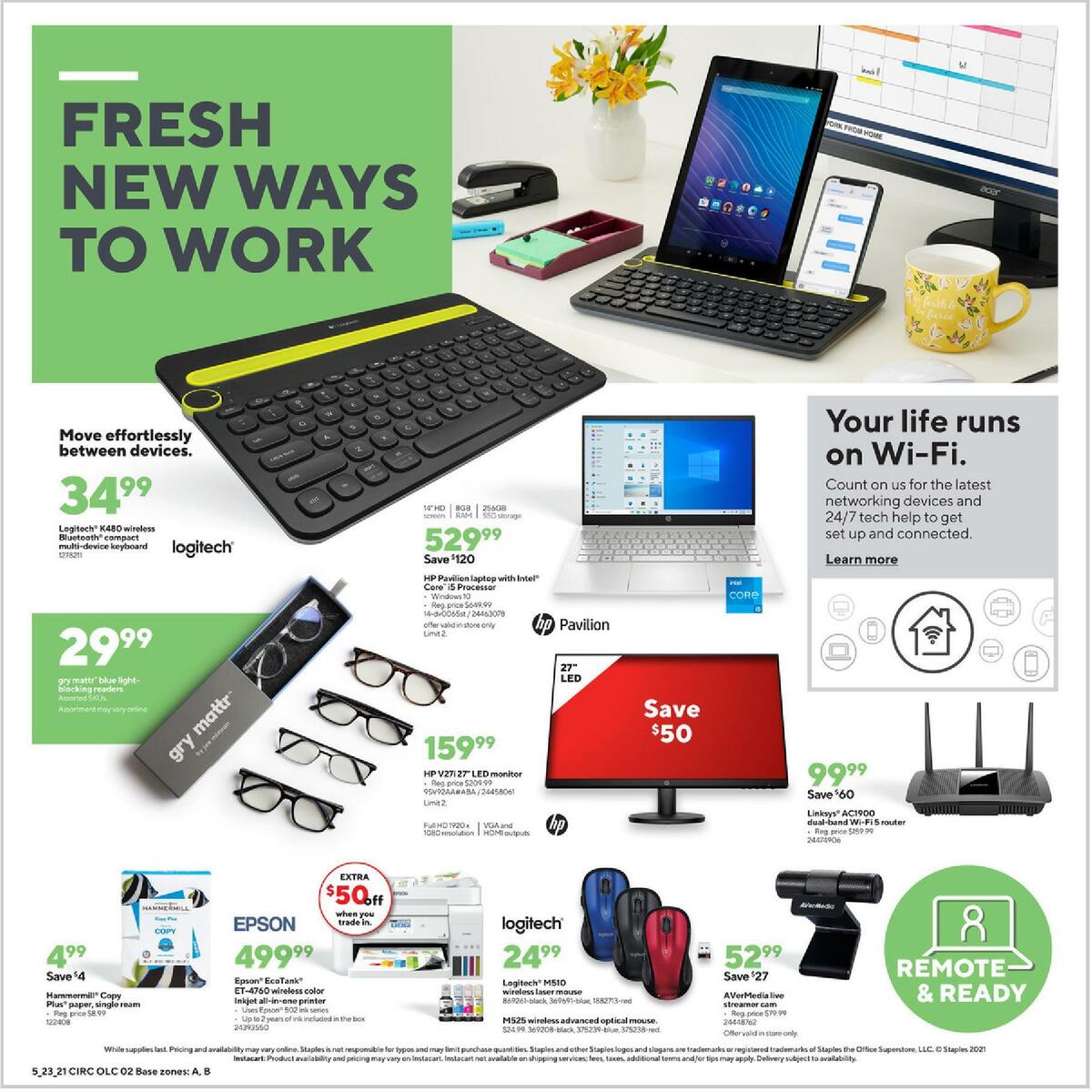Staples Weekly Ad from May 23
