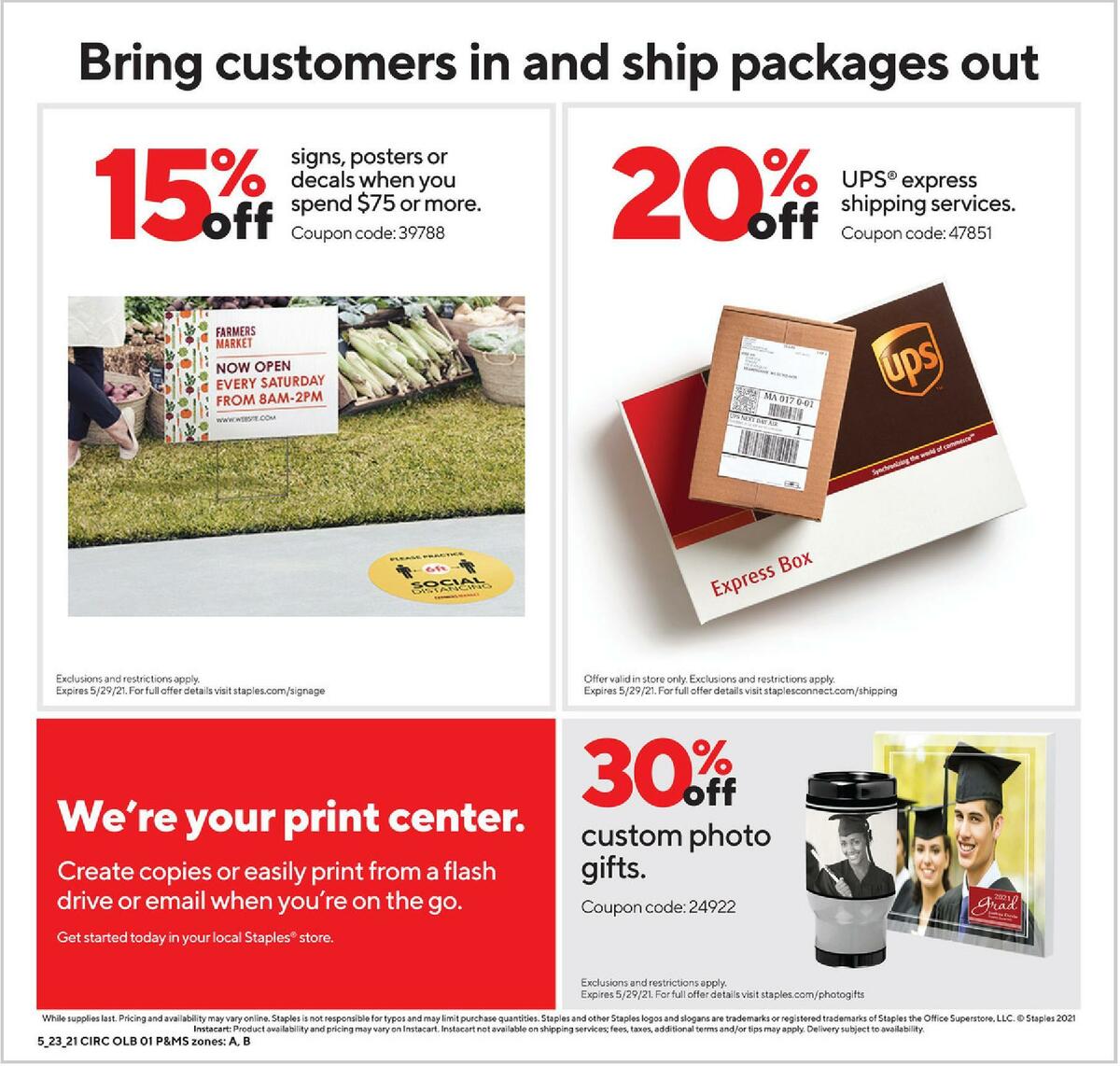 Staples Weekly Ad from May 23