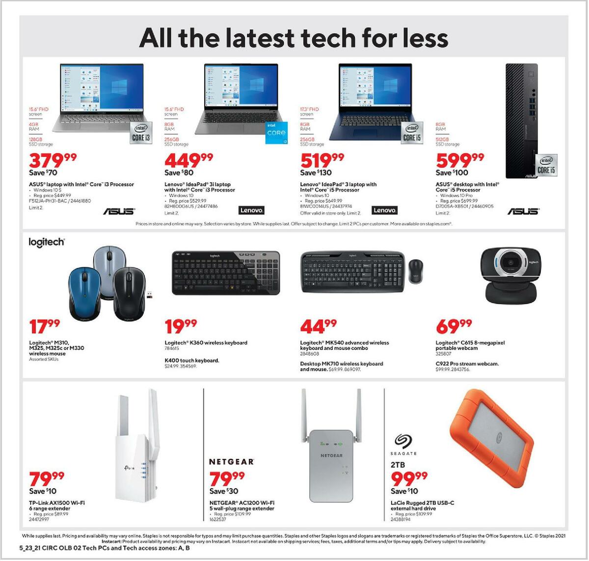 Staples Weekly Ad from May 23