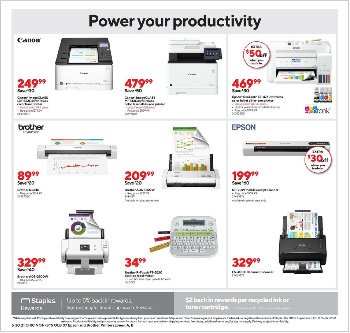 Staples Weekly Ad from May 30