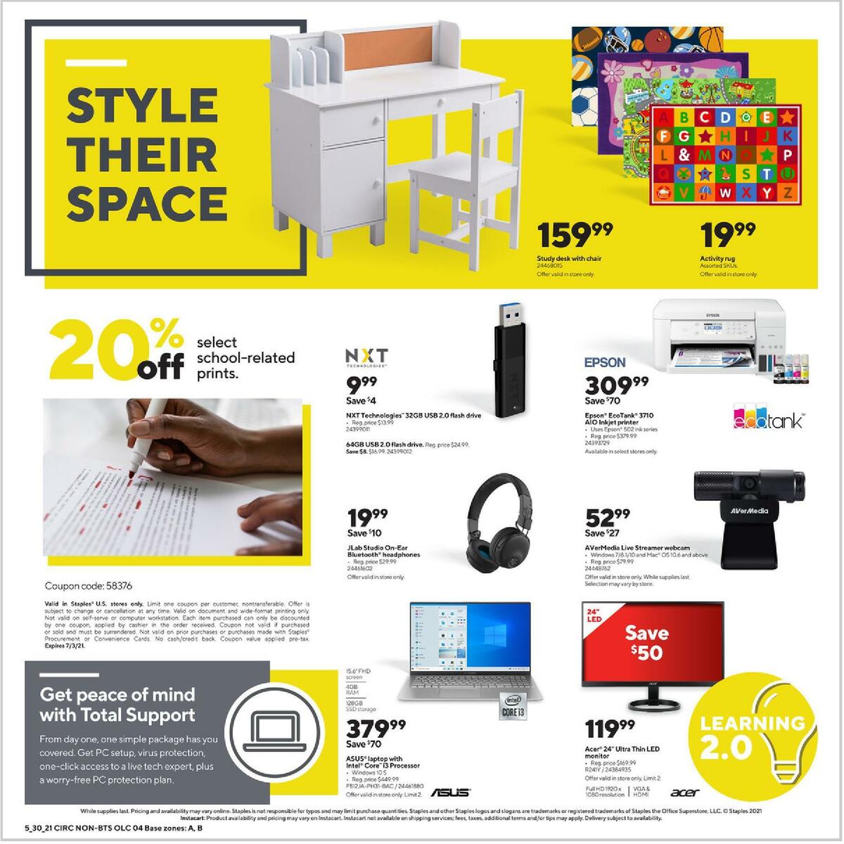 Staples Weekly Ad from May 30
