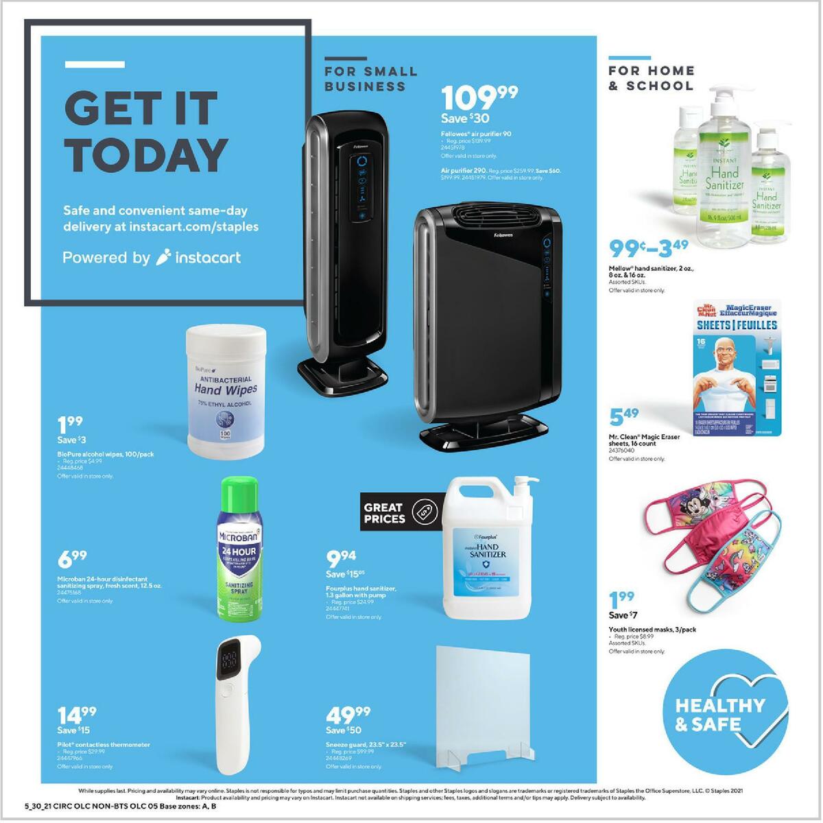 Staples Weekly Ad from May 30