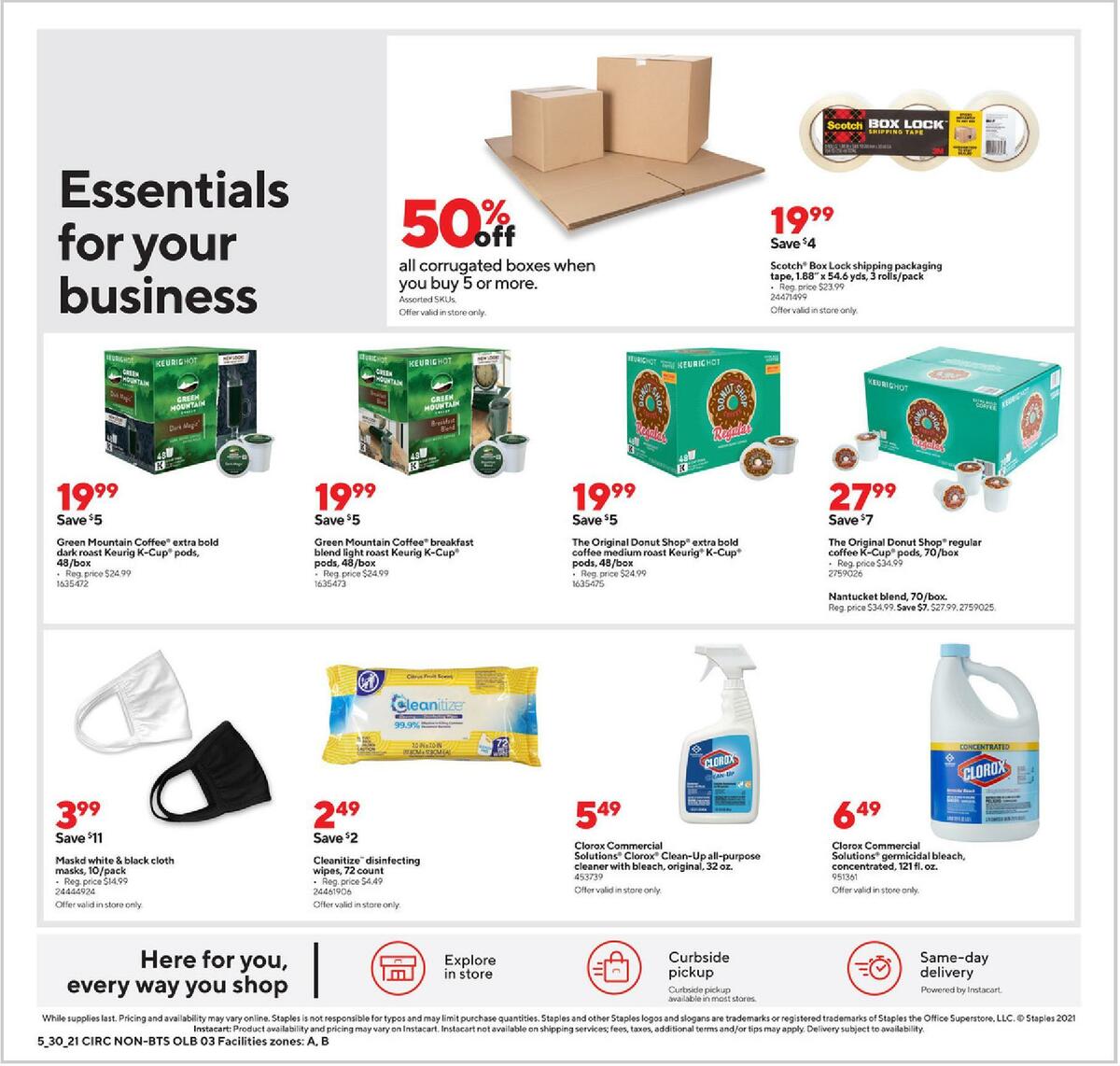 Staples Weekly Ad from May 30