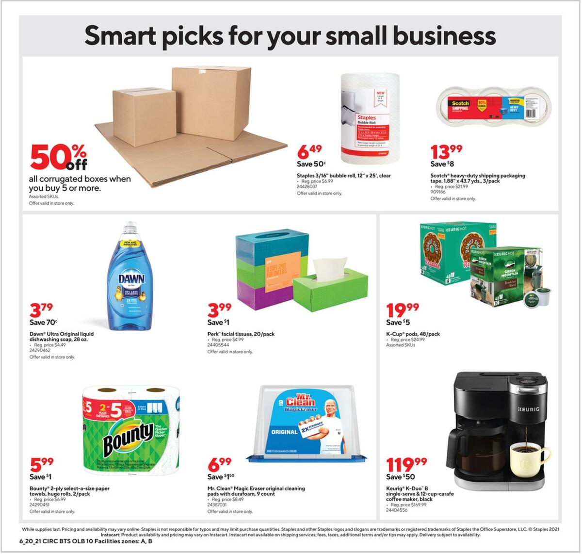 Staples Weekly Ad from June 20