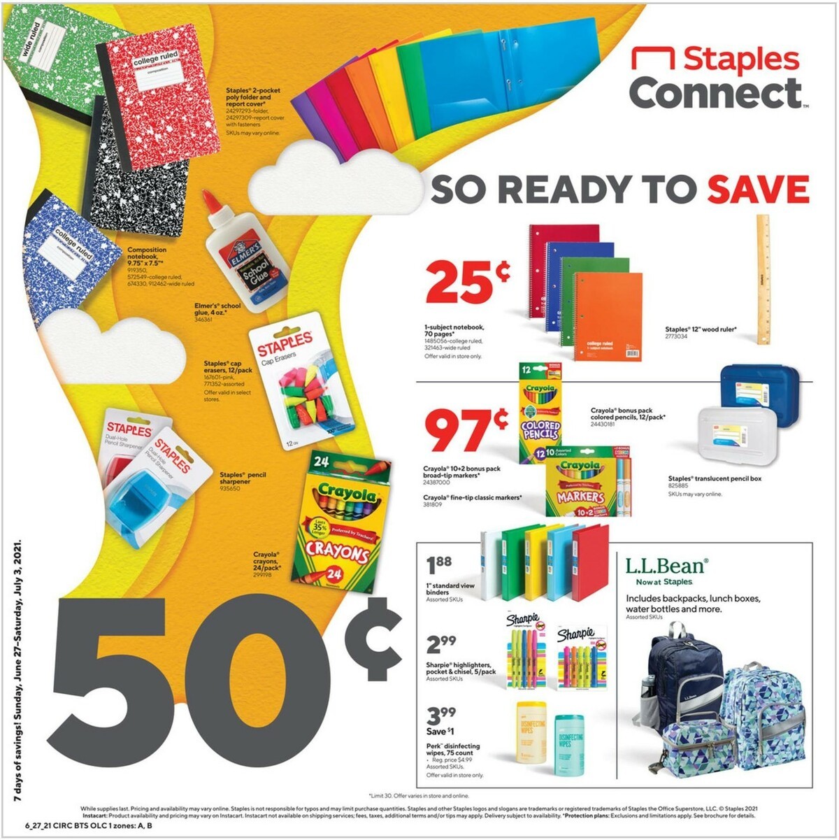 Staples Weekly Ad from June 27