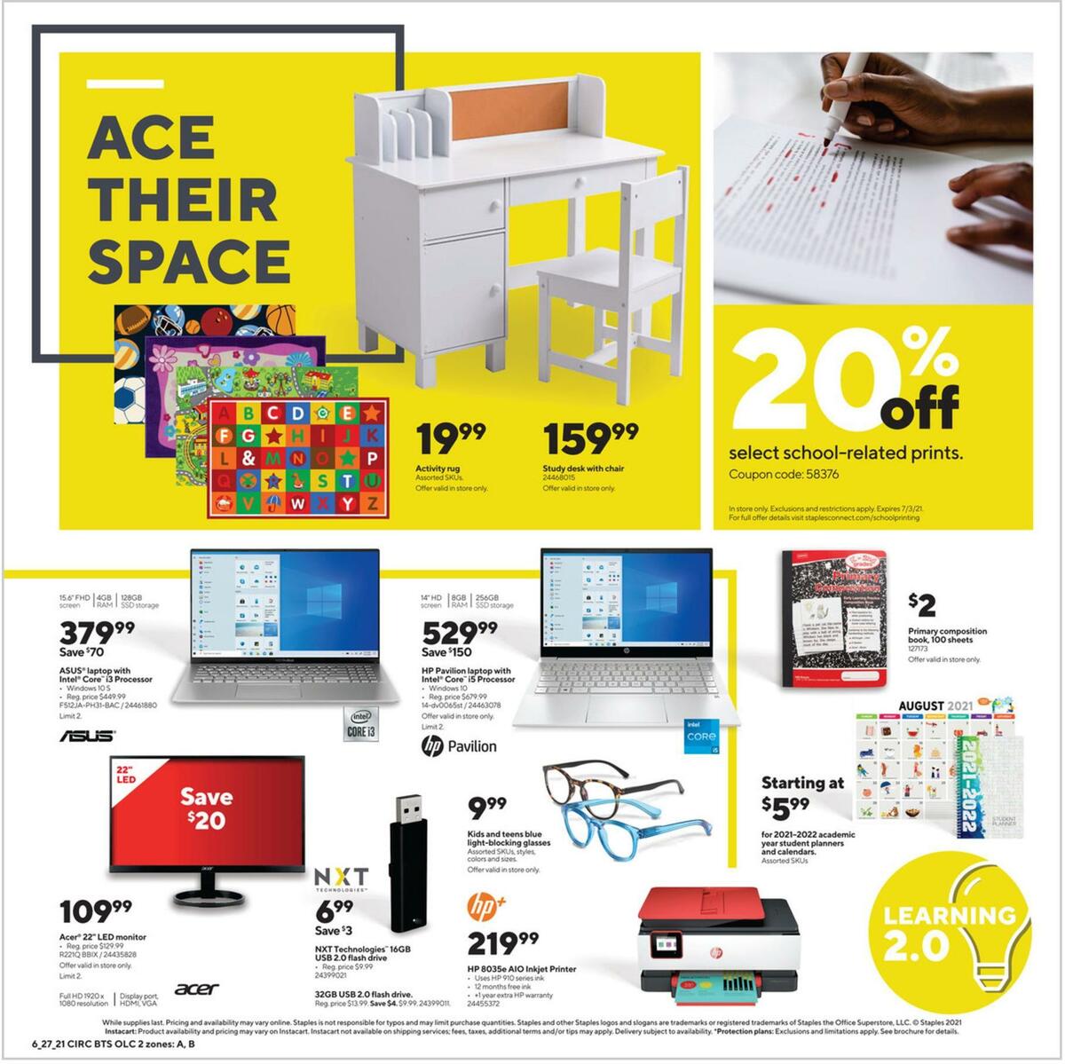 Staples Weekly Ad from June 27