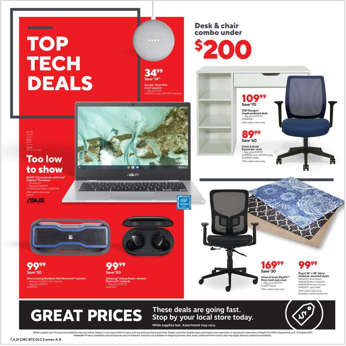 Staples Weekly Ad from July 4