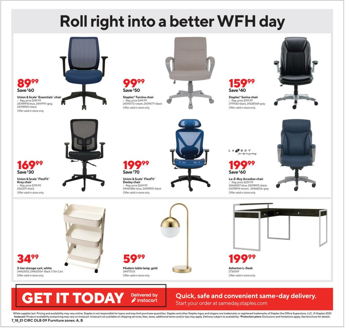 Staples Weekly Ad from July 18