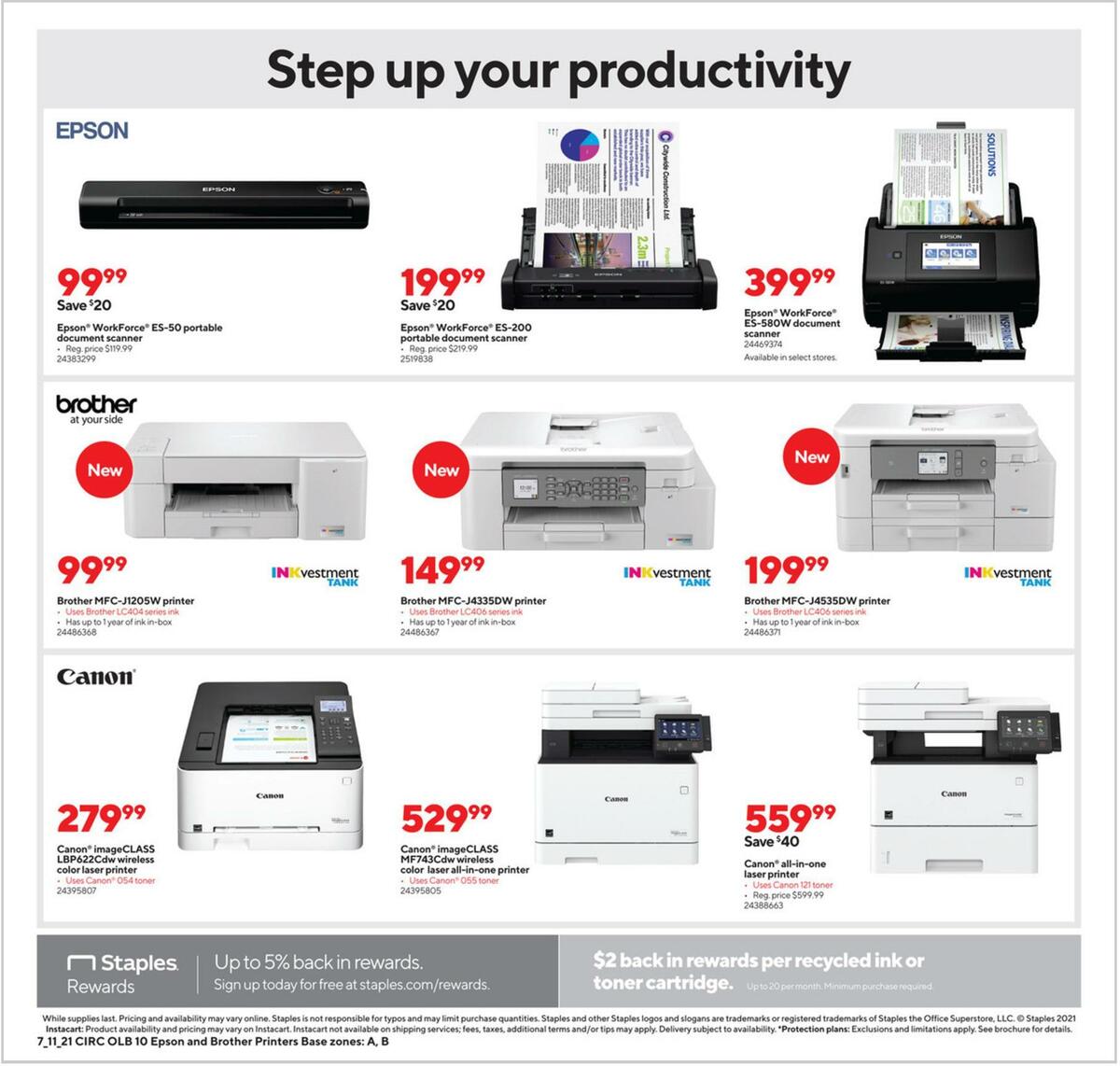 Staples Weekly Ad from July 18