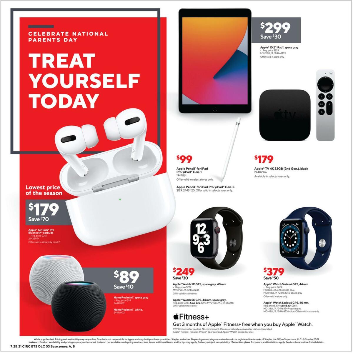 Staples Weekly Ad from July 25