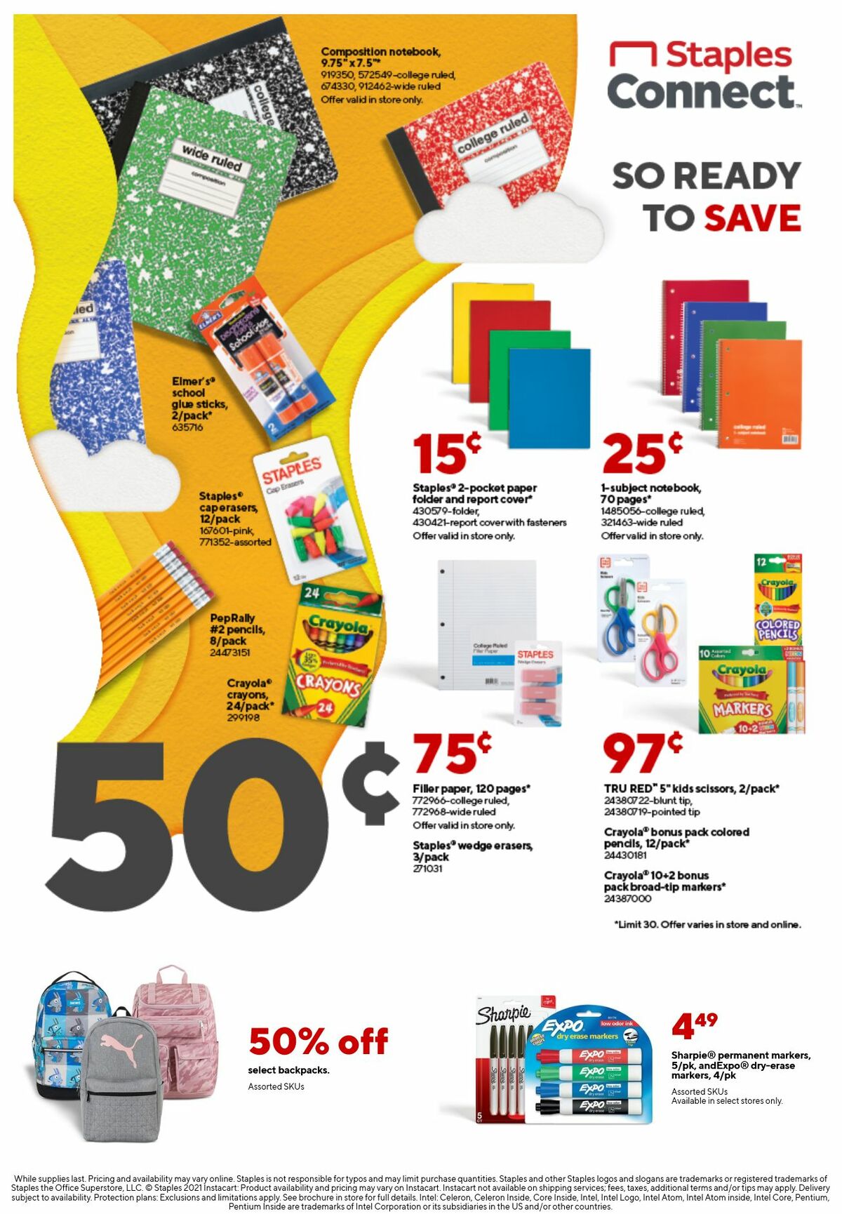 Staples Weekly Ad from August 1
