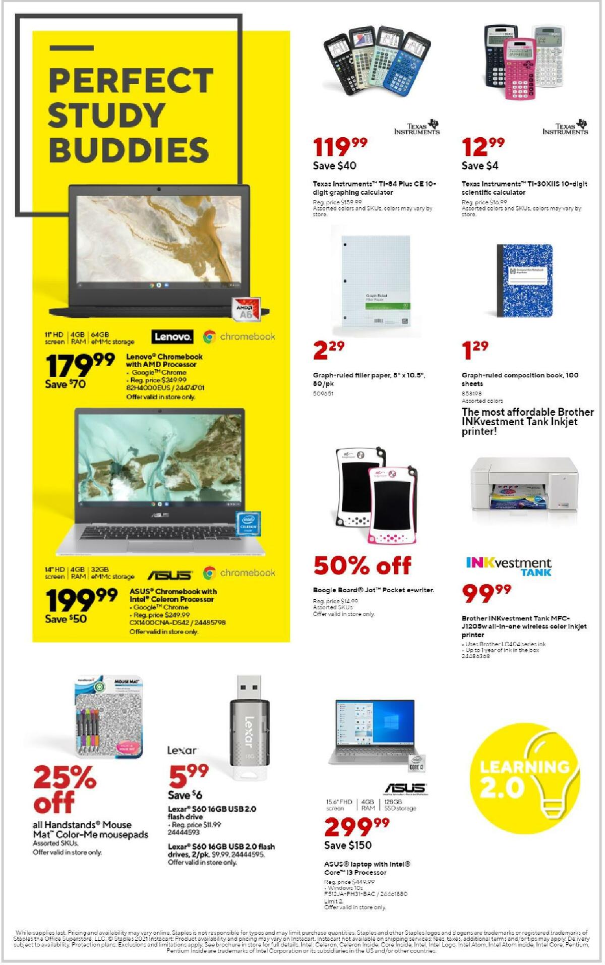 Staples Weekly Ad from August 15