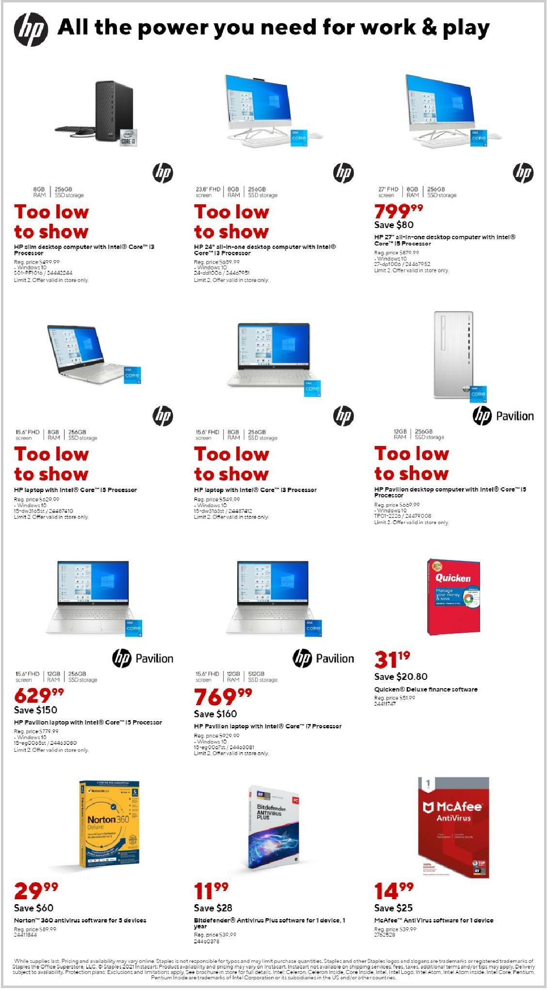Staples Weekly Ad from August 22