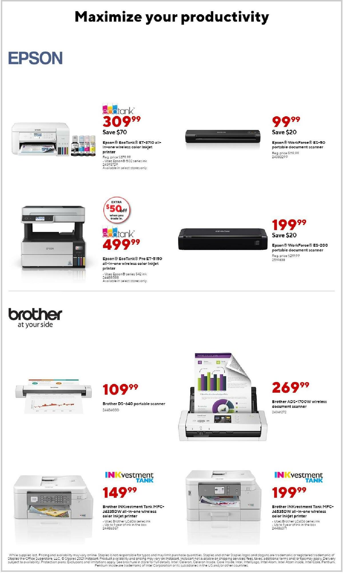 Staples Weekly Ad from August 22