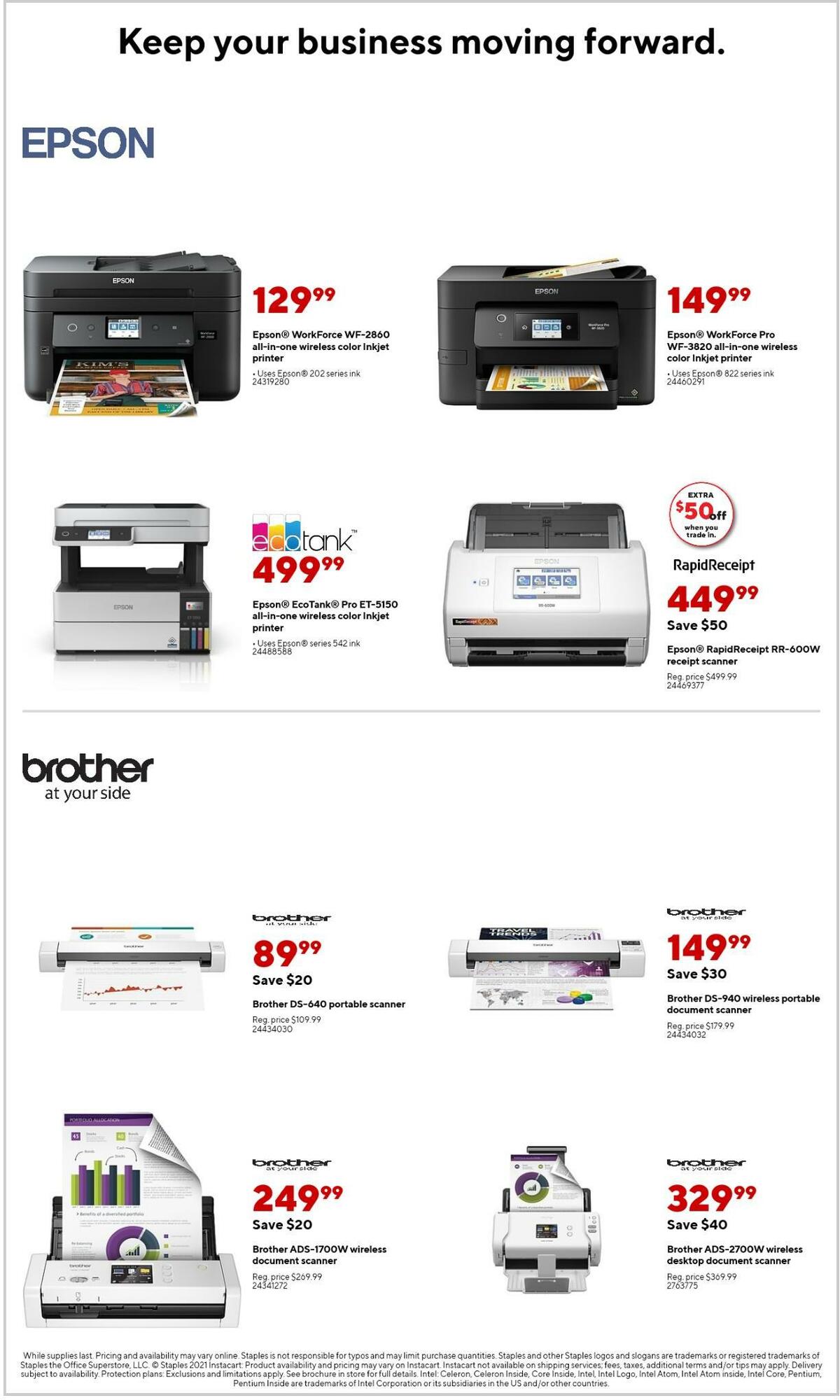 Staples Weekly Ad from September 5