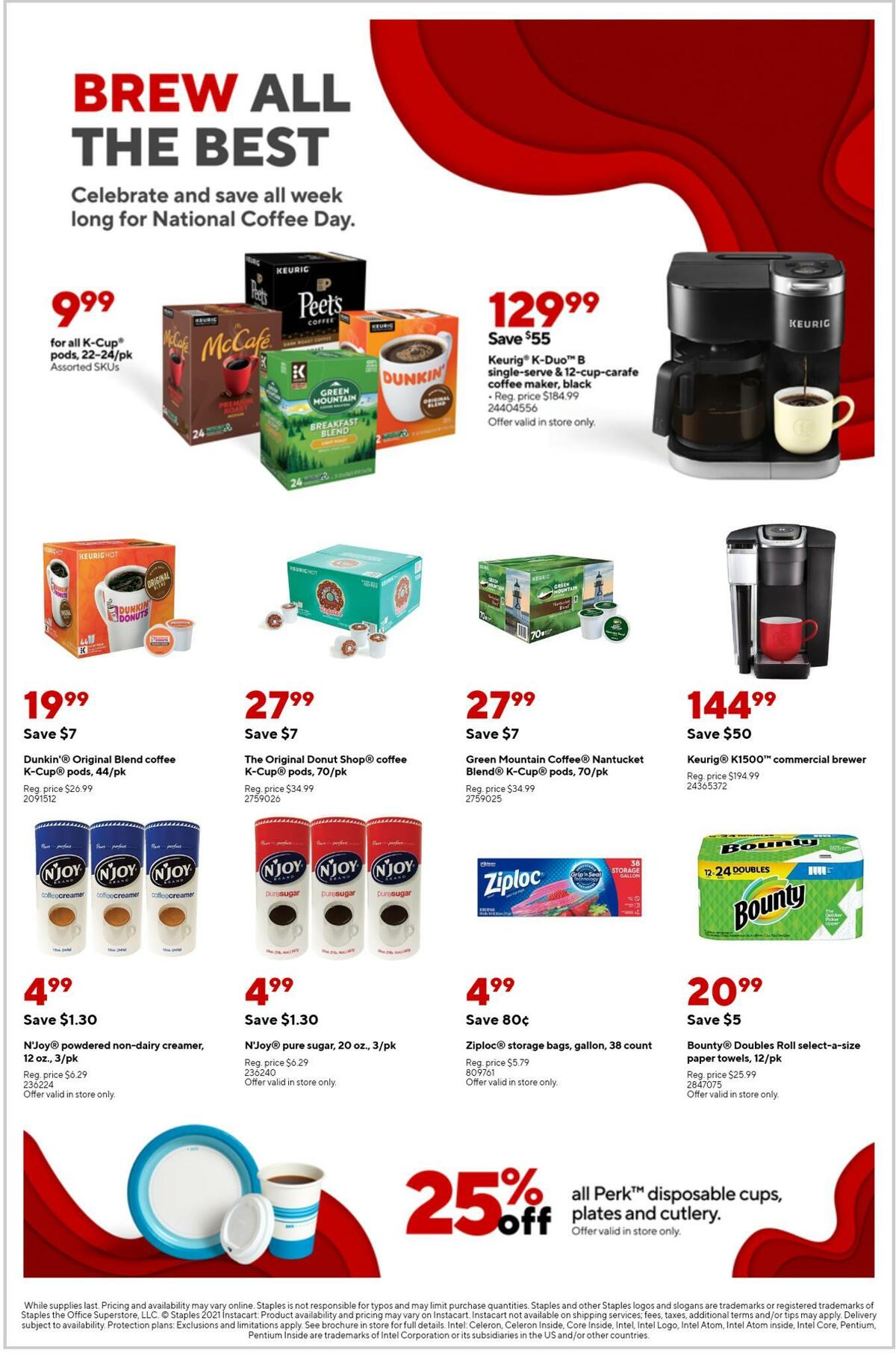 Staples Weekly Ad from September 26