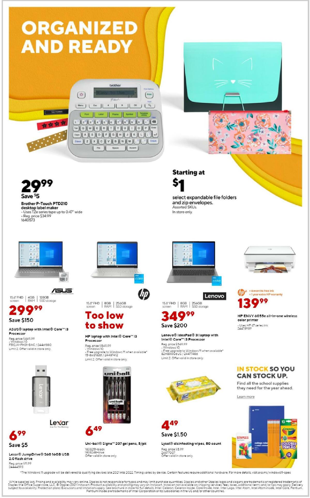 Staples Weekly Ad from October 10