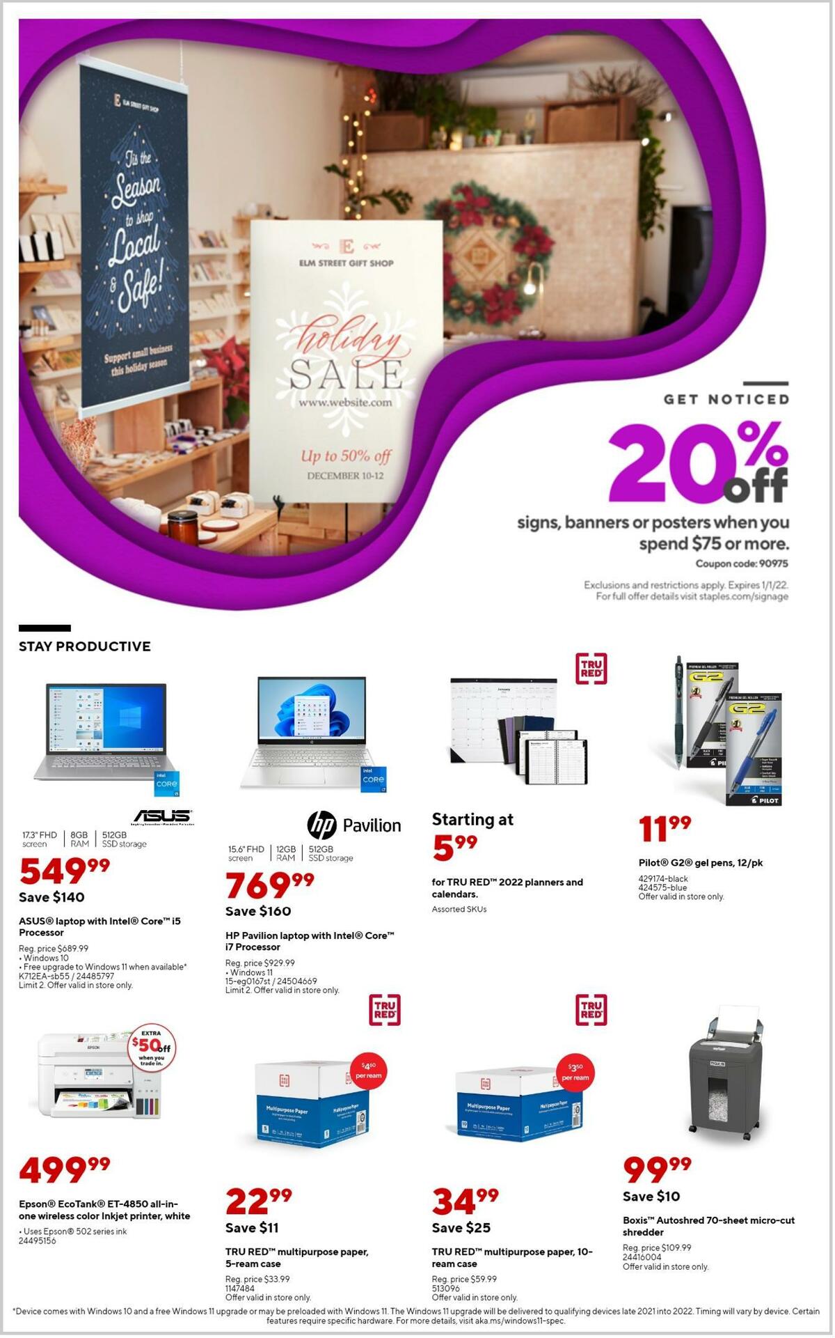 Staples Weekly Ad from October 31