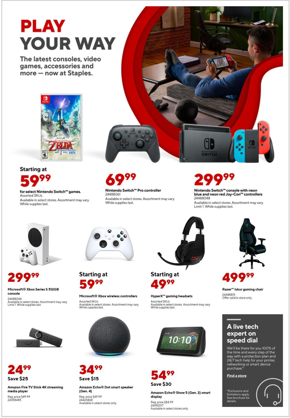 Staples Weekly Ad from October 31