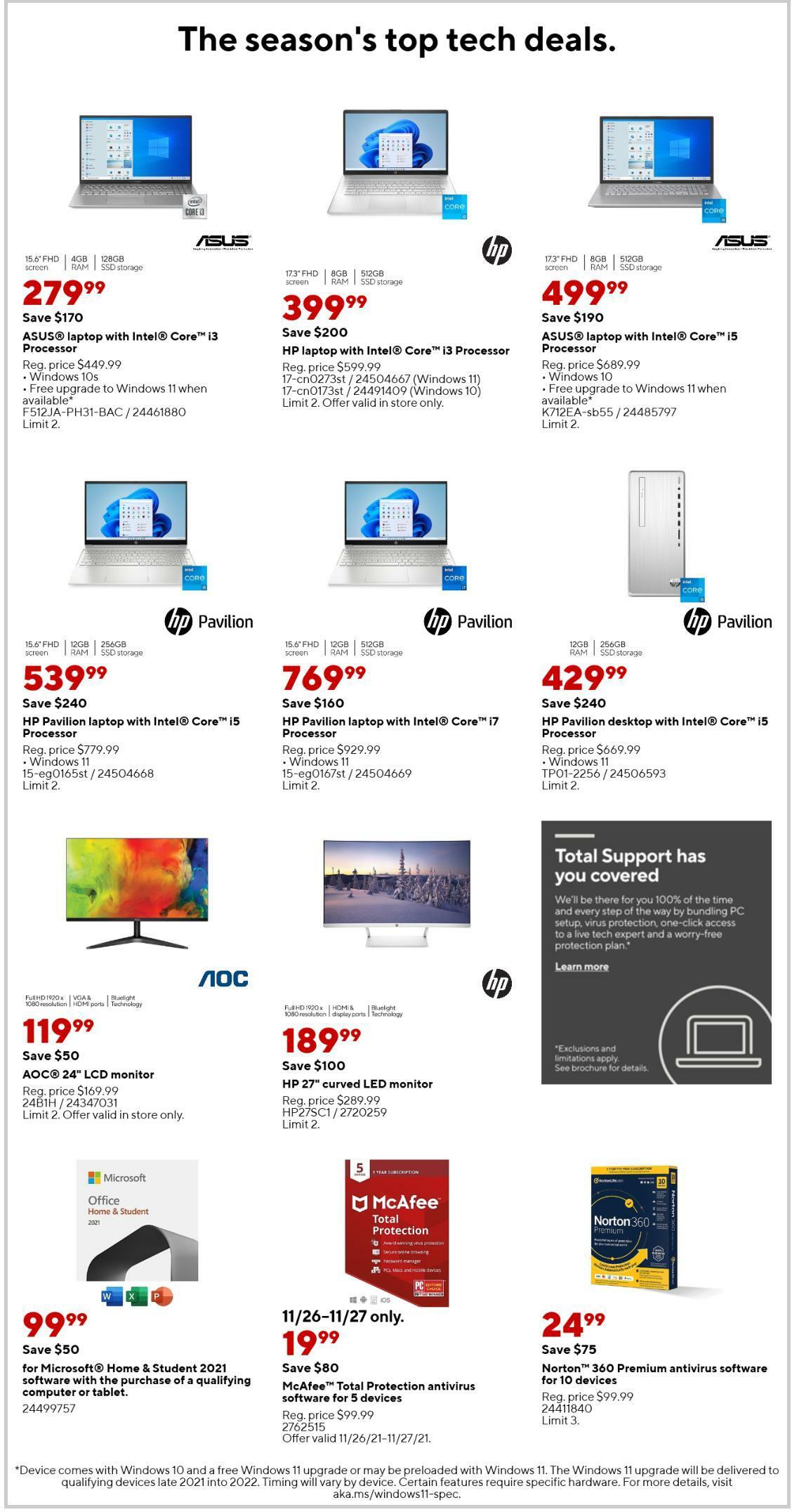 Staples Weekly Ad from November 21