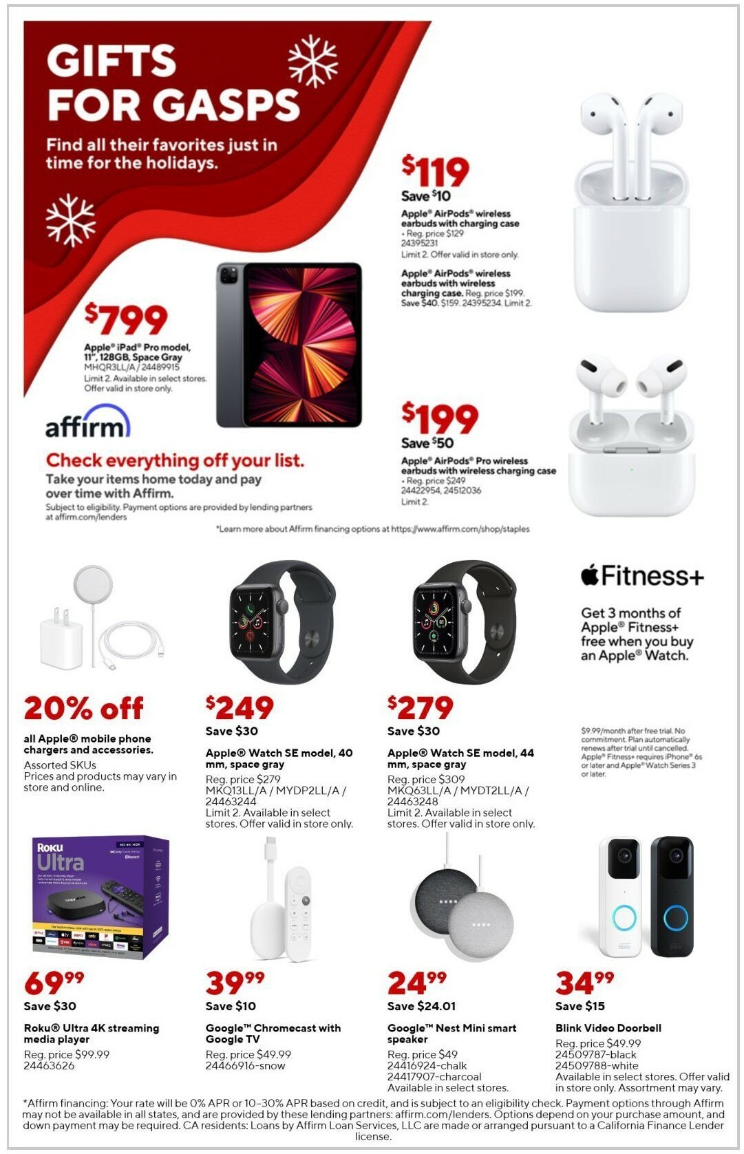 Staples Weekly Ad from December 16