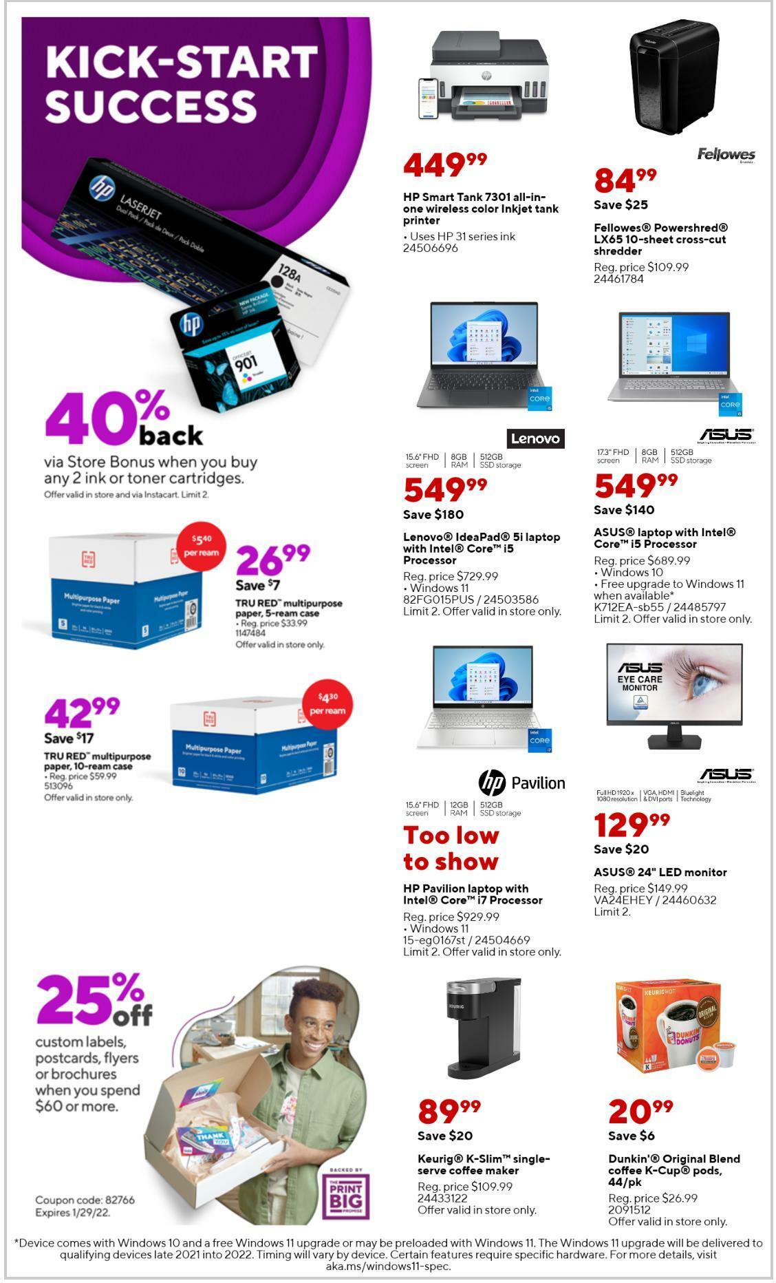 Staples Weekly Ad from January 9