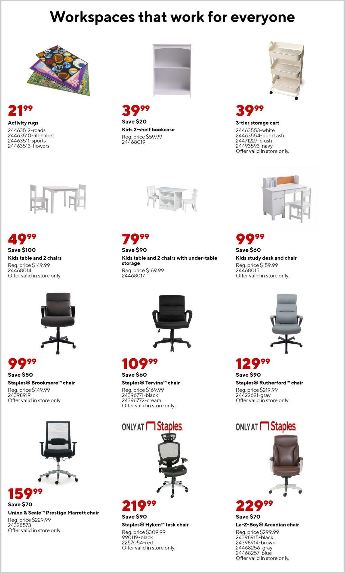 Staples Weekly Ad from August 21