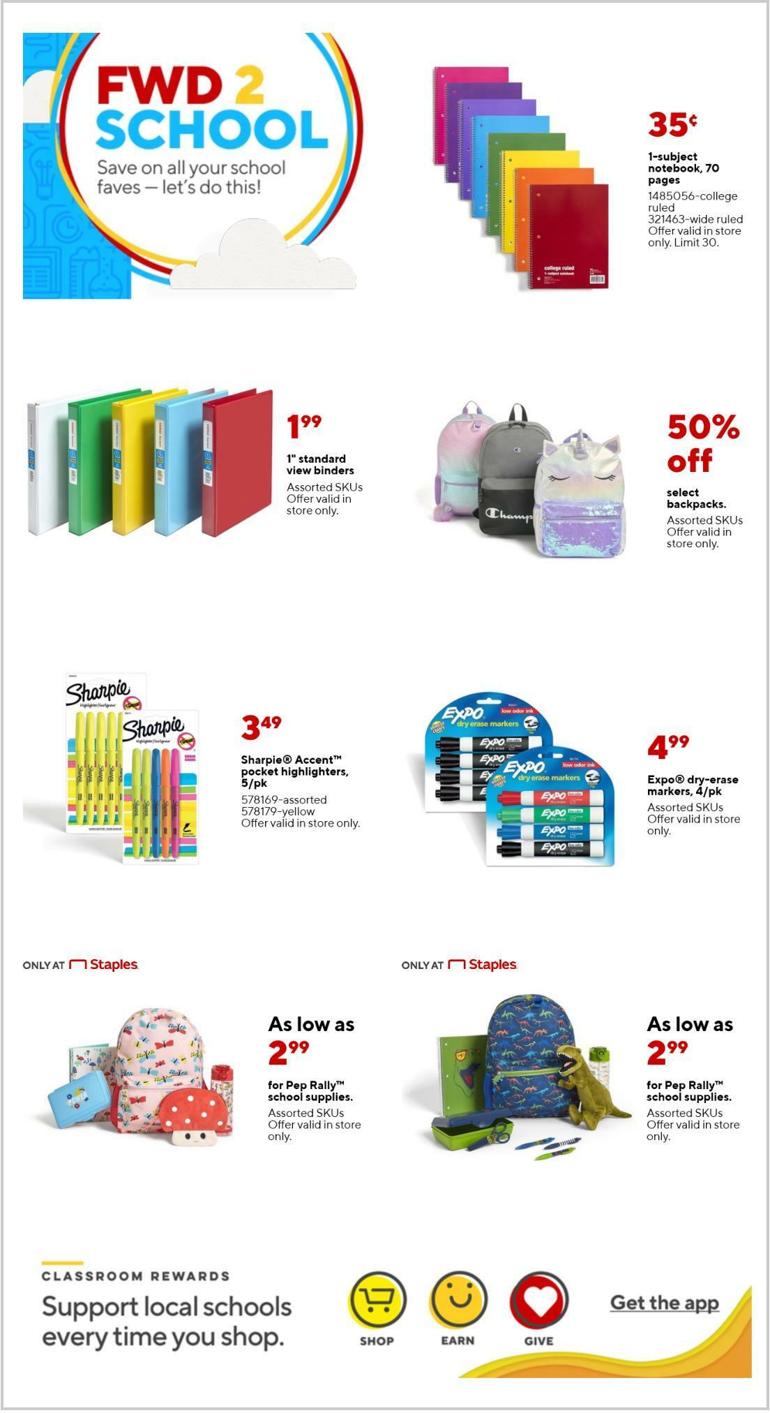 Staples Weekly Ad from August 21