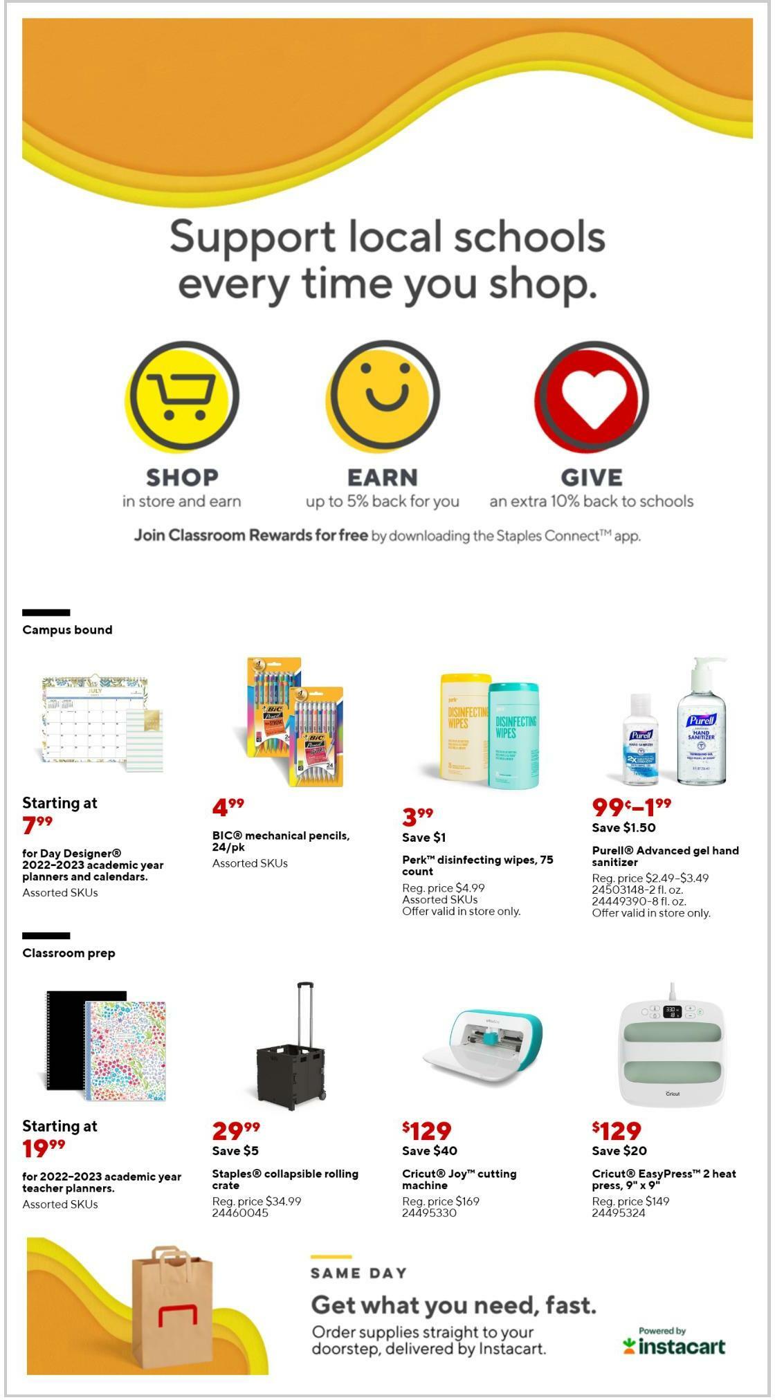 Staples Weekly Ad from August 21