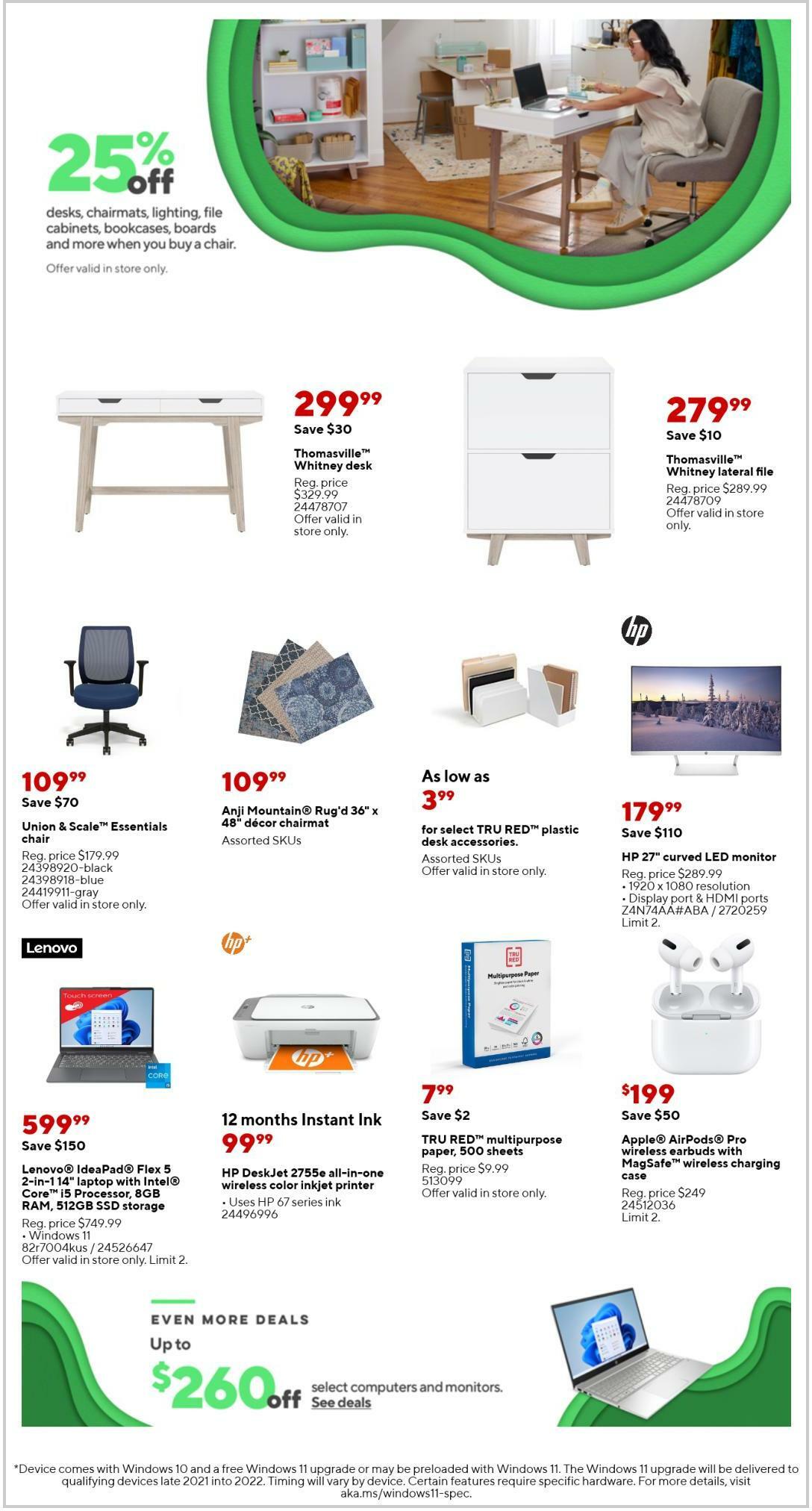 Staples Weekly Ad from August 21