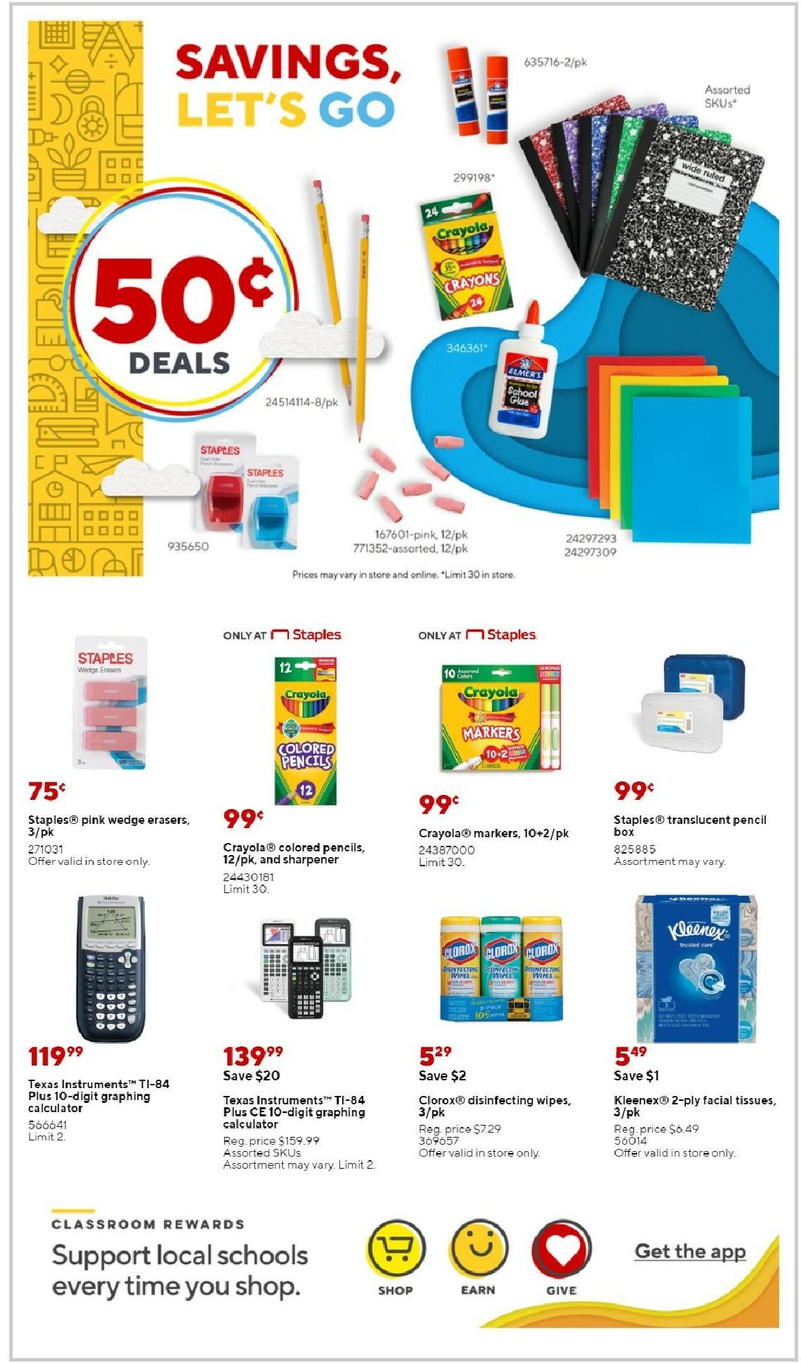 Staples Weekly Ad from August 28