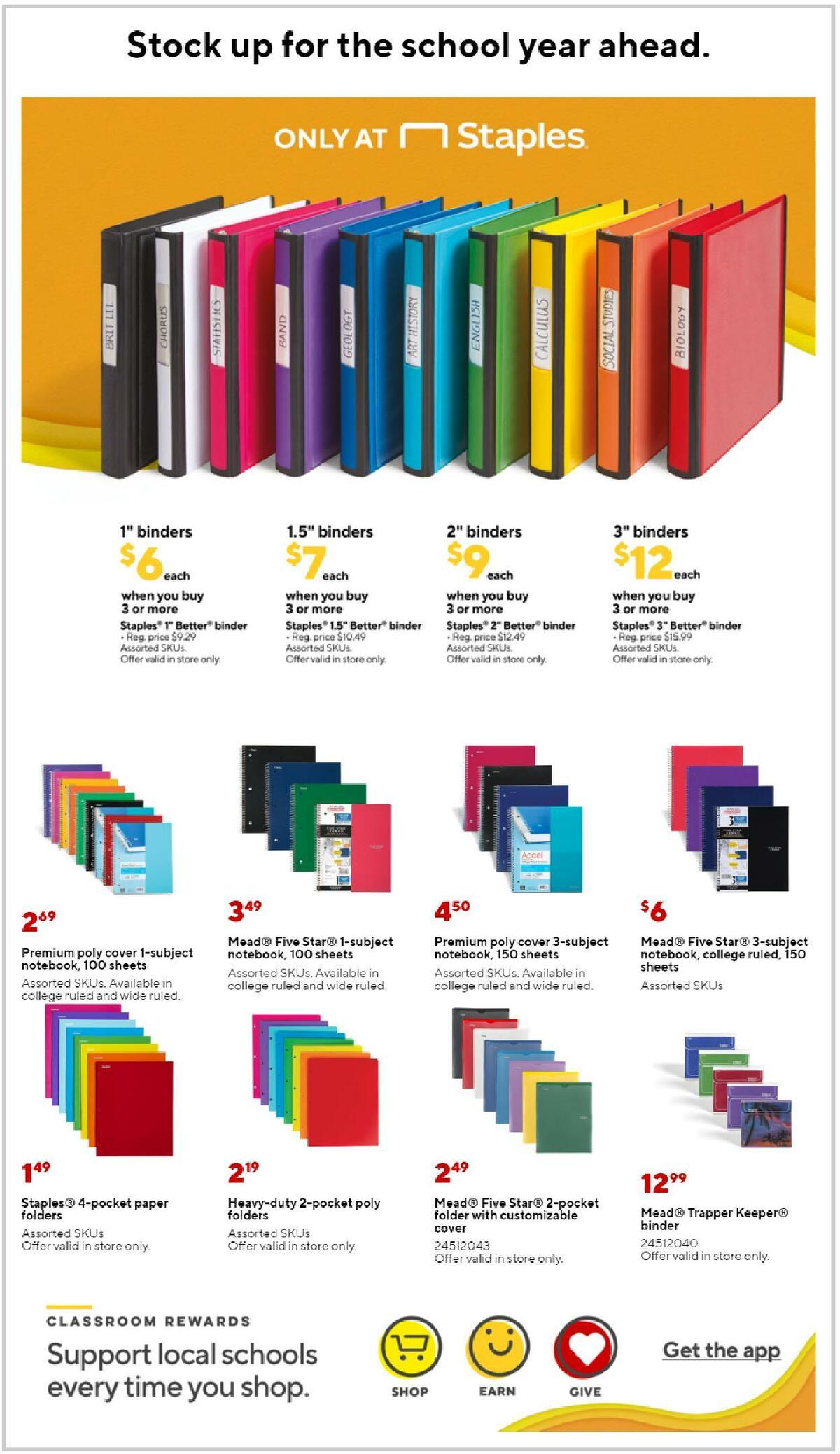 Staples Weekly Ad from August 28