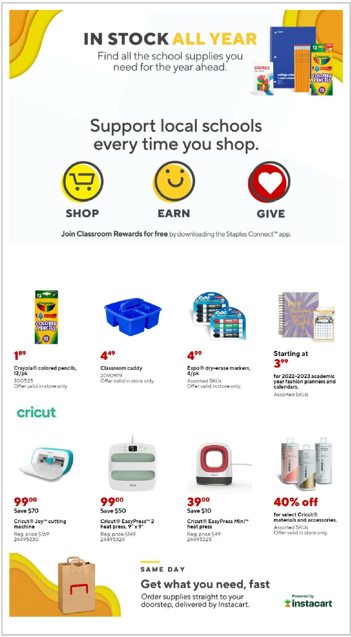 Staples Weekly Ad from September 18