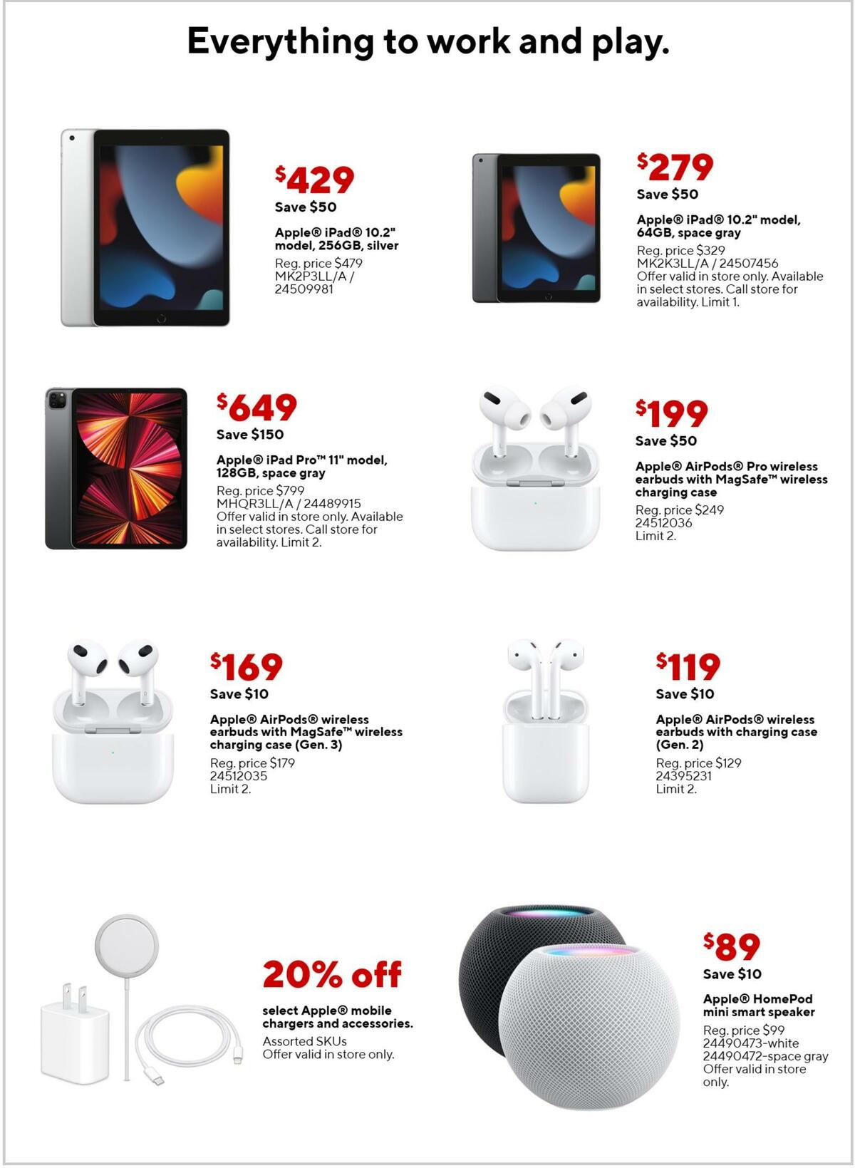 Staples Weekly Ad from October 9