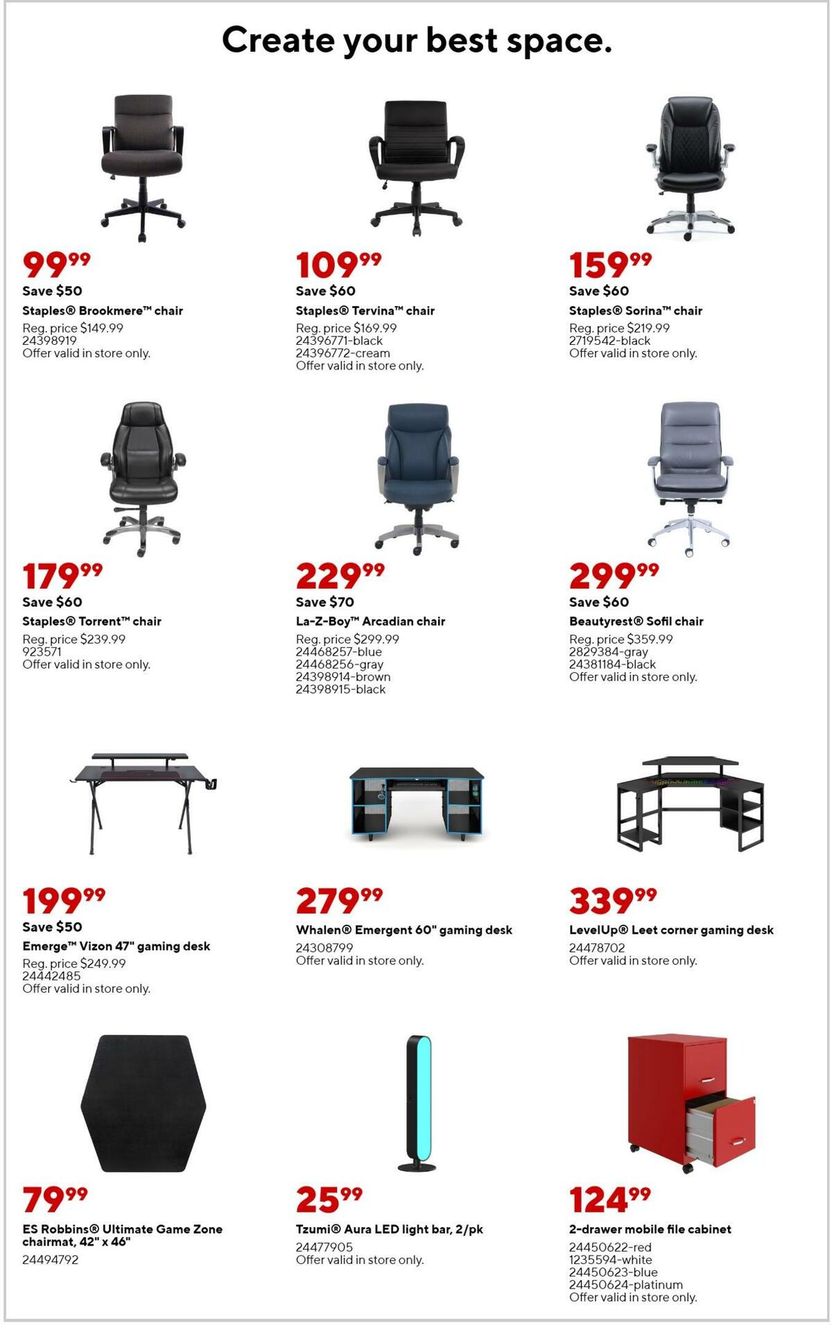 Staples Weekly Ad from October 9
