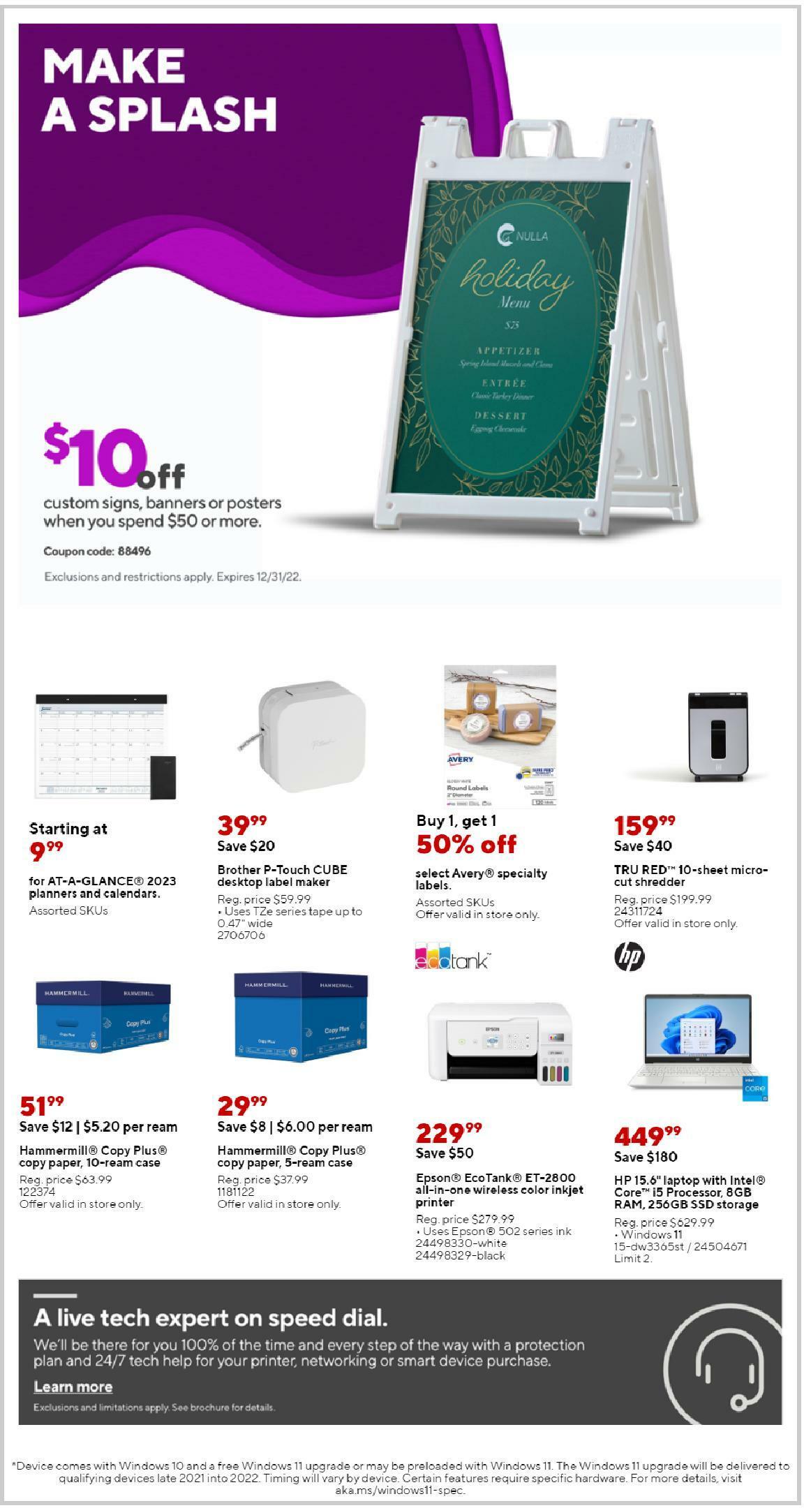 Staples Weekly Ad from October 23