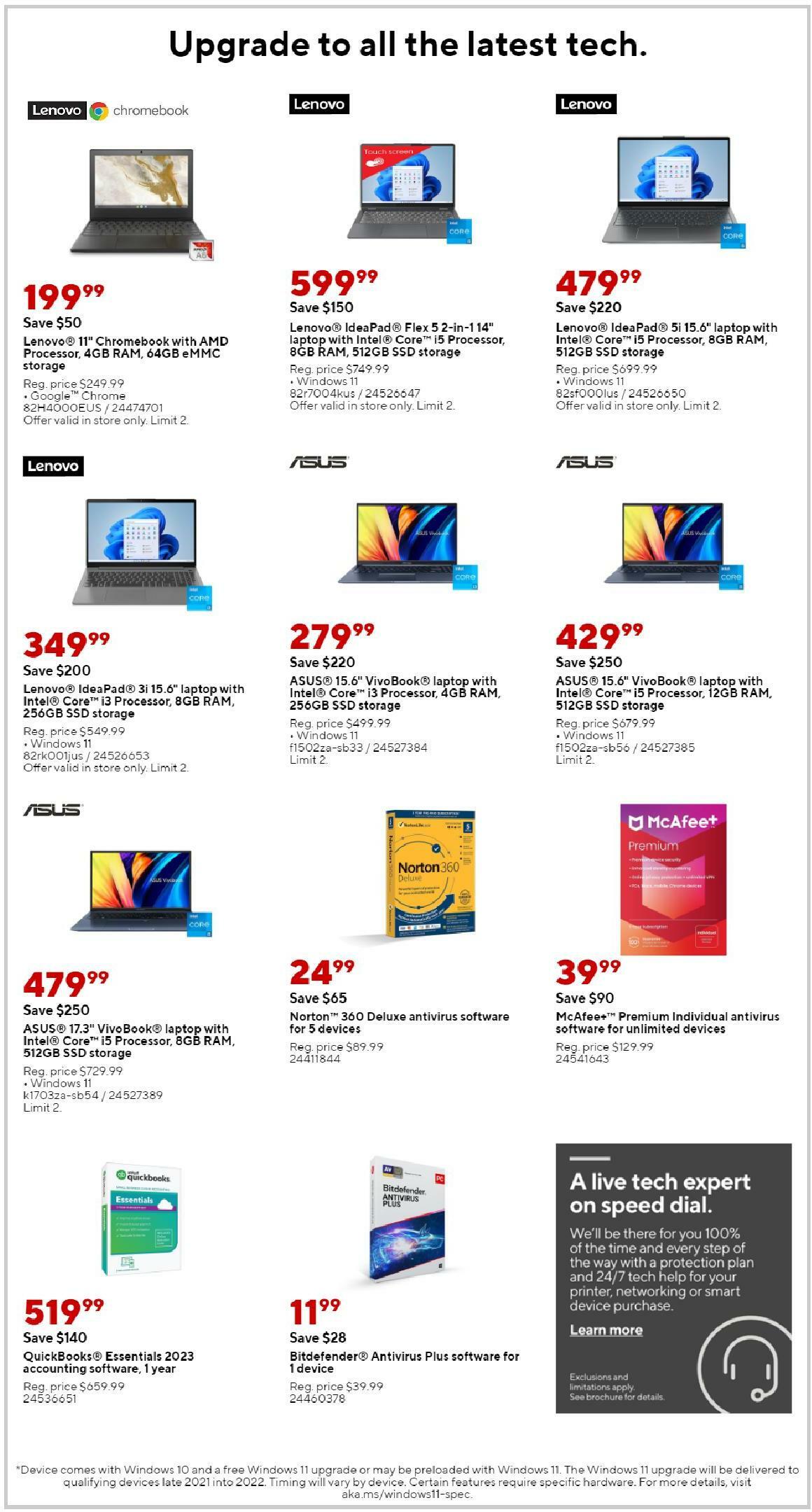 Staples Weekly Ad from October 30
